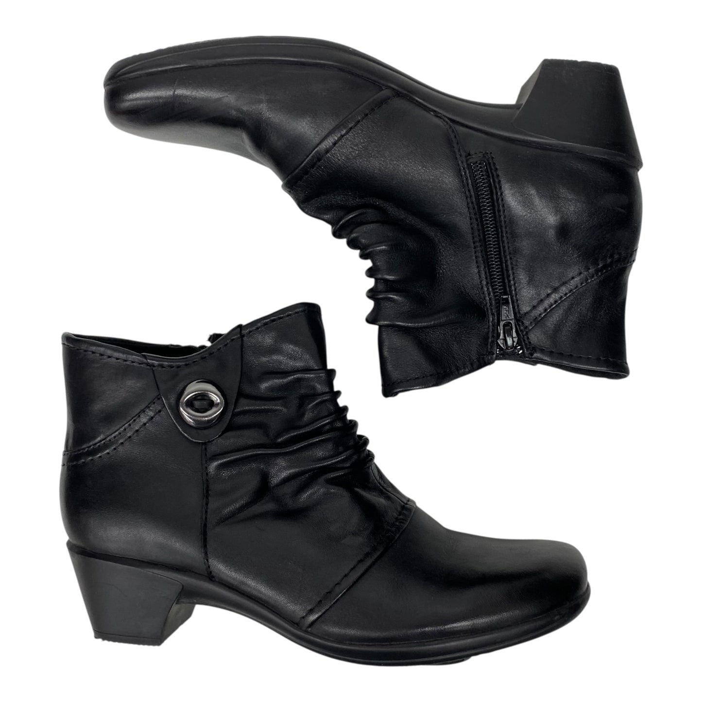 Boots Ankle Heels By Earth Origins In Black, Size:9.5