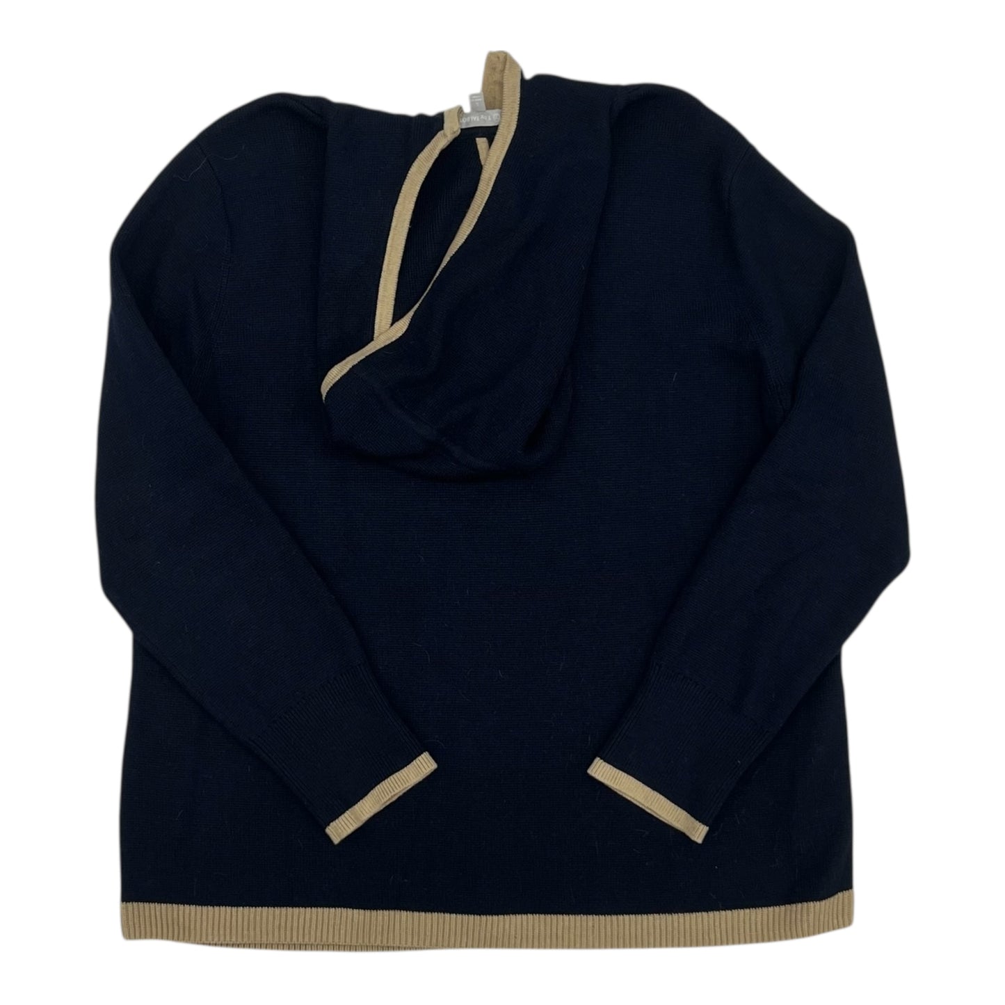 Sweater By Talbots In Blue & Tan, Size:L