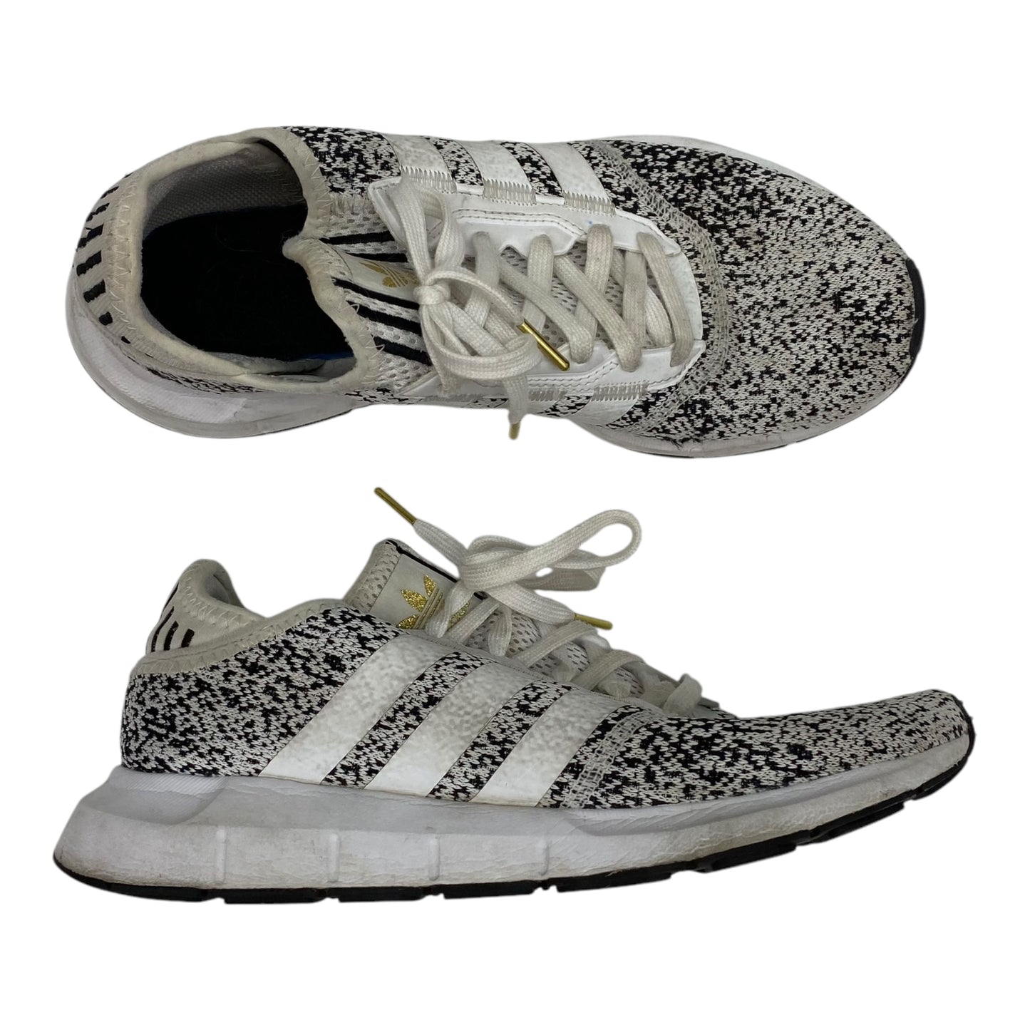 Shoes Athletic By Adidas In Black & Cream, Size:9.5
