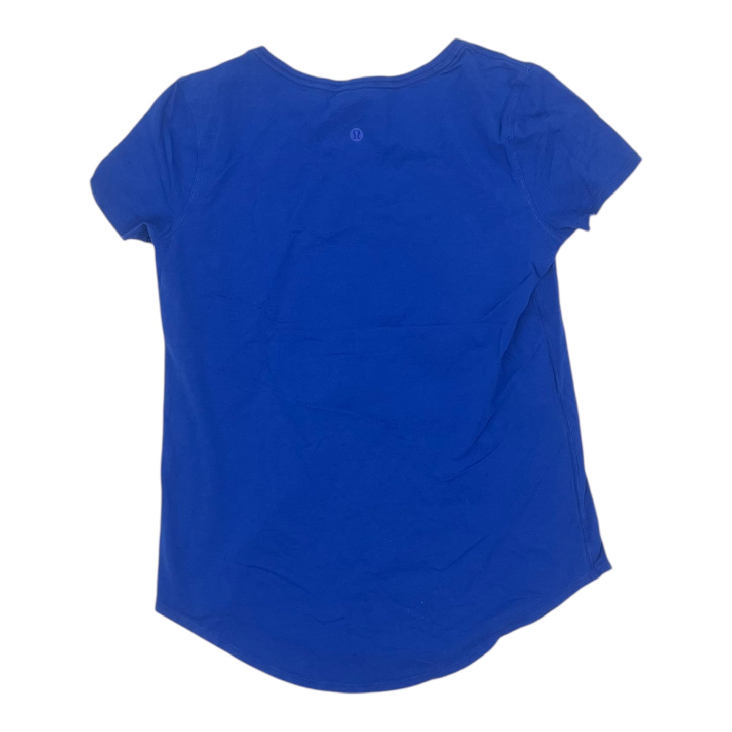 Athletic Top Ss By Lululemon In Blue, Size:S