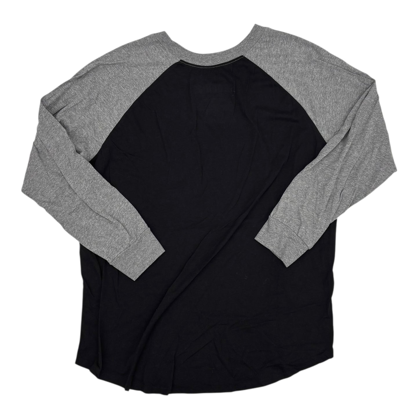 Top Ls By Clothes Mentor In Black & Grey, Size:2X