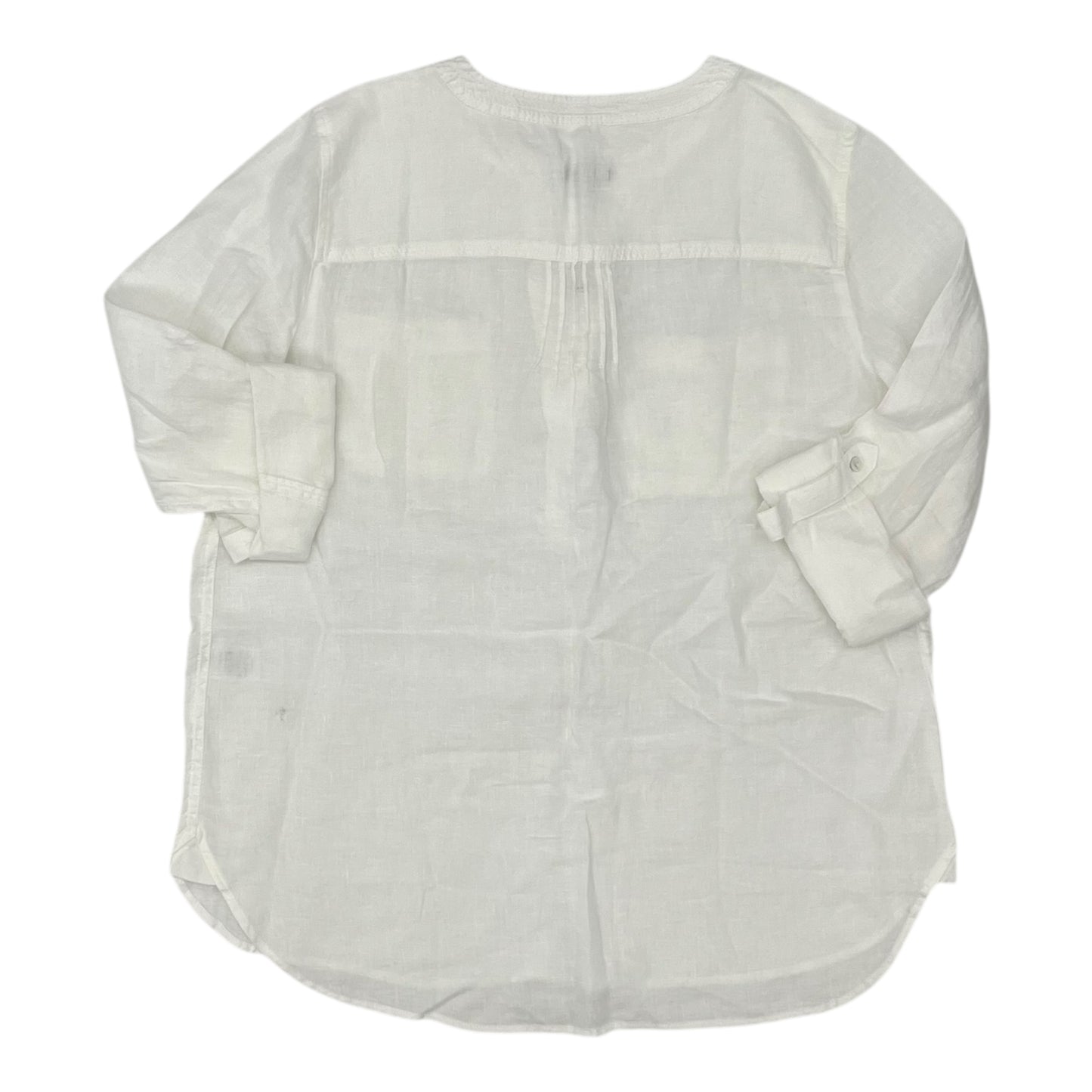 Blouse Ls By Talbots In White, Size:M