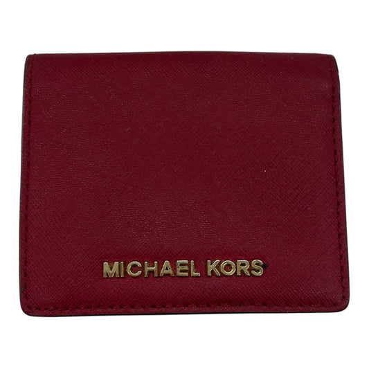Wallet Designer By Michael Kors In Red, Size:Medium