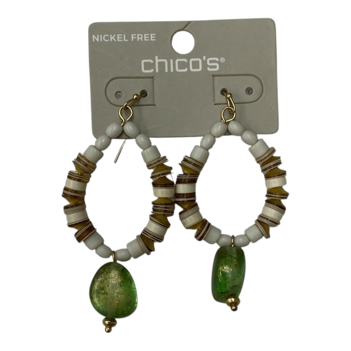 Earrings Dangle/Drop By Chicos In Tan