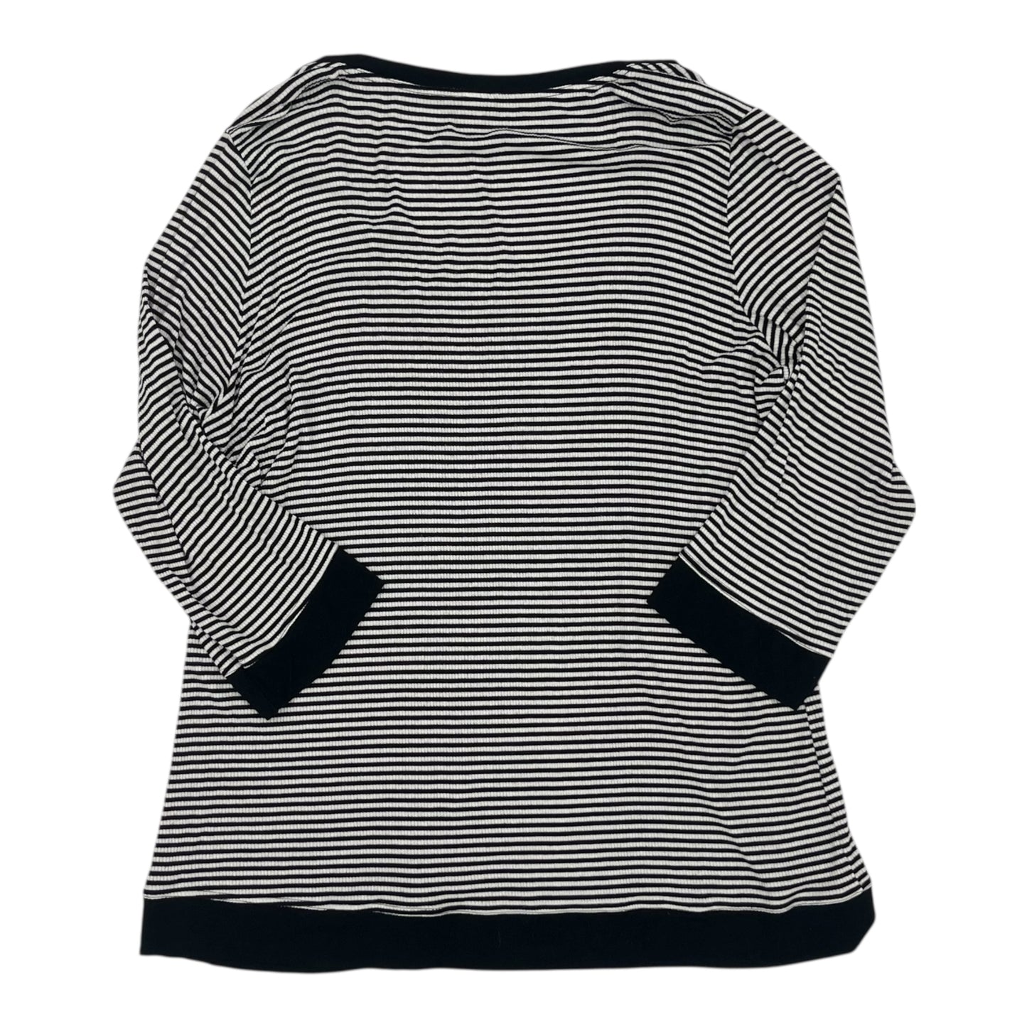 Top 3/4 Sleeve By Torrid In Black & White, Size:4X