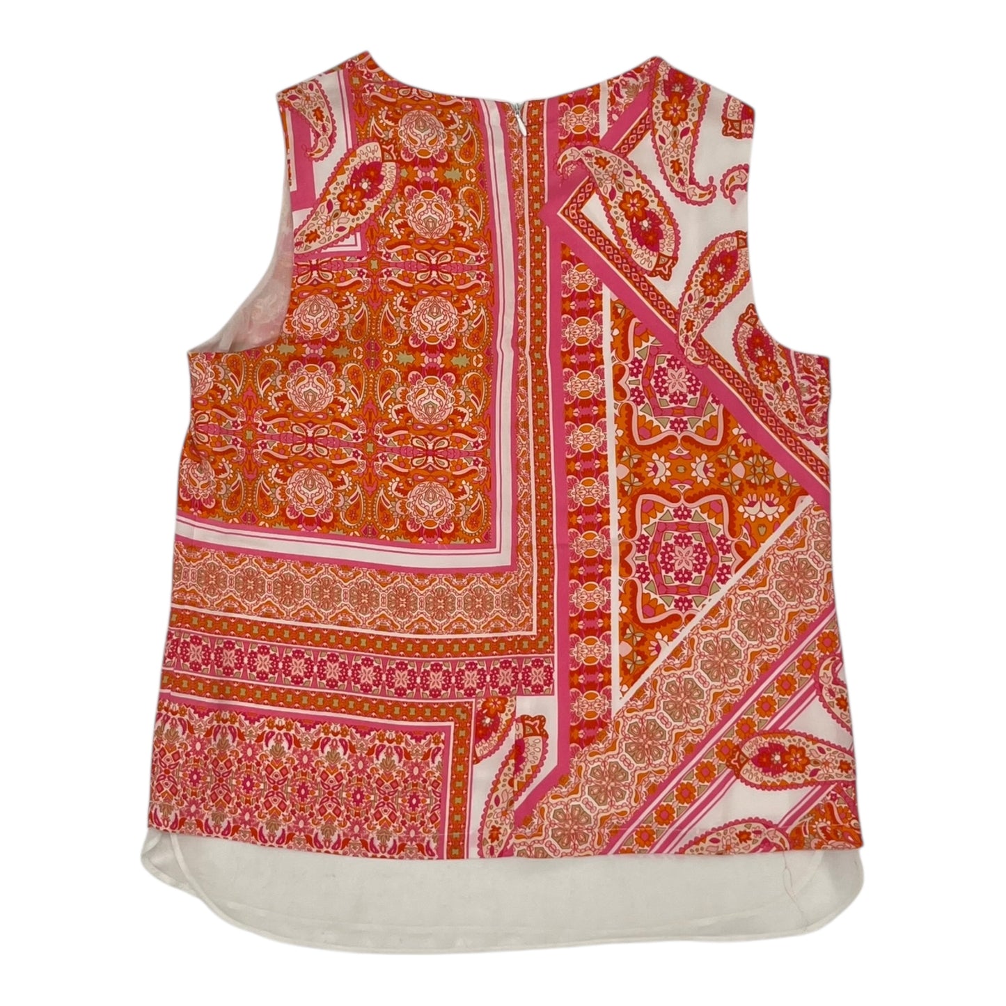 Blouse Sleeveless By Rose And Olive In Orange & Pink, Size:M