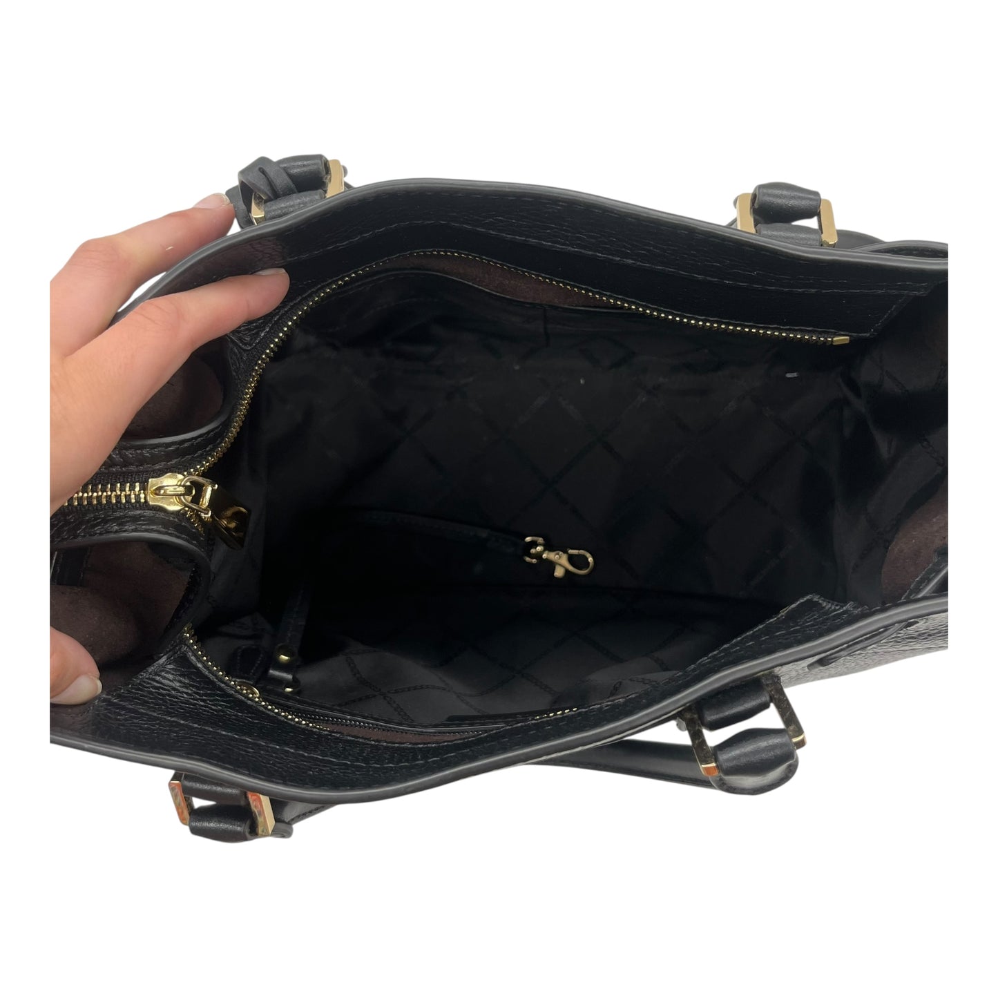 Handbag Designer By Michael Kors In Black, Size:Medium