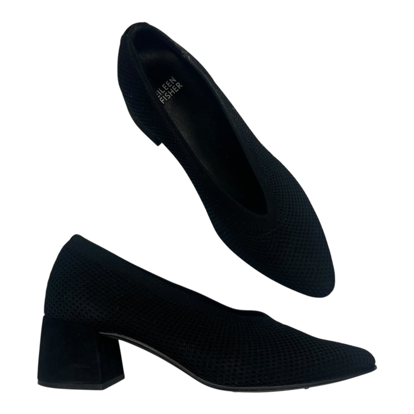 Shoes Heels Block By Eileen Fisher In Black, Size:9.5
