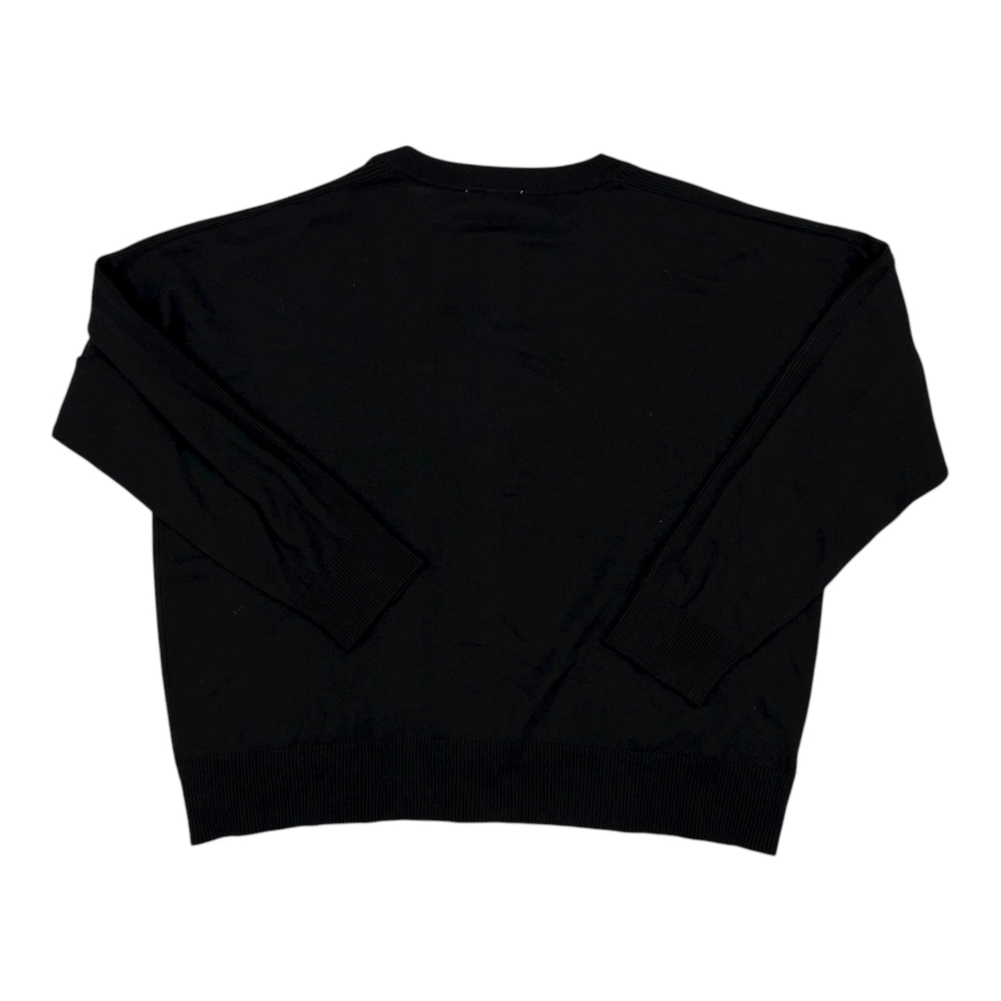 Sweater Cardigan By Time And Tru In Black, Size:Xl