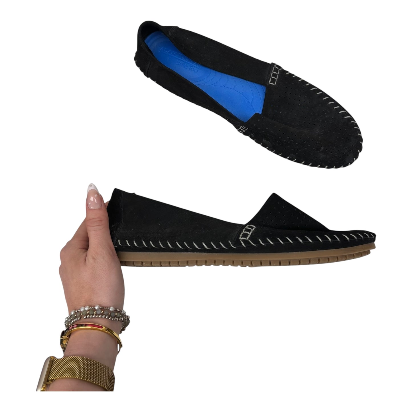 Shoes Flats By Adam Tucker In Black, Size:8.5