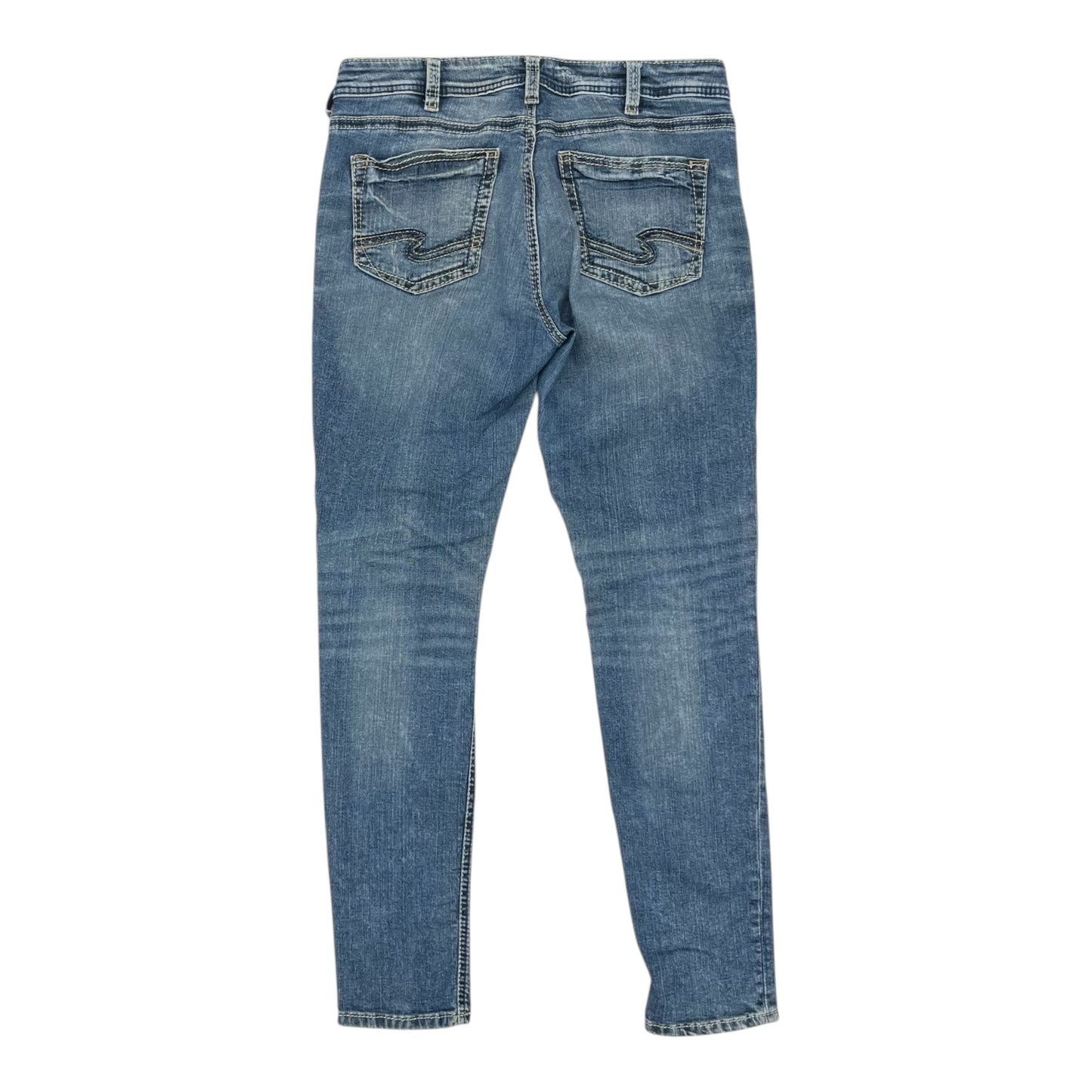 Jeans Skinny By Silver In Blue Denim, Size:10