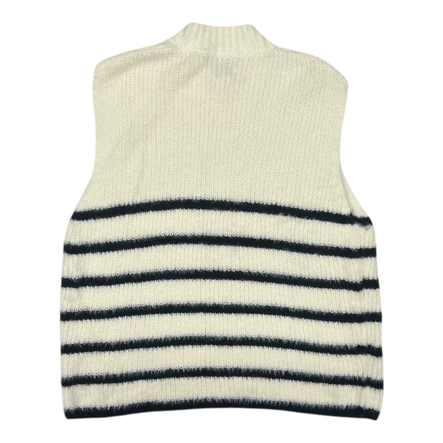 Vest Sweater By Old Navy In Black & Cream, Size:Xl