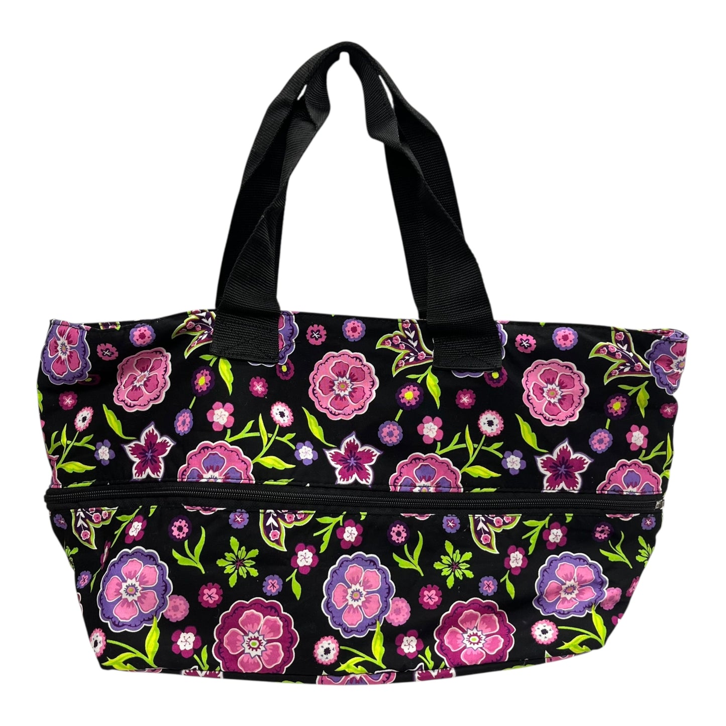 Handbag By Clothes Mentor In Black & Pink, Size:Large