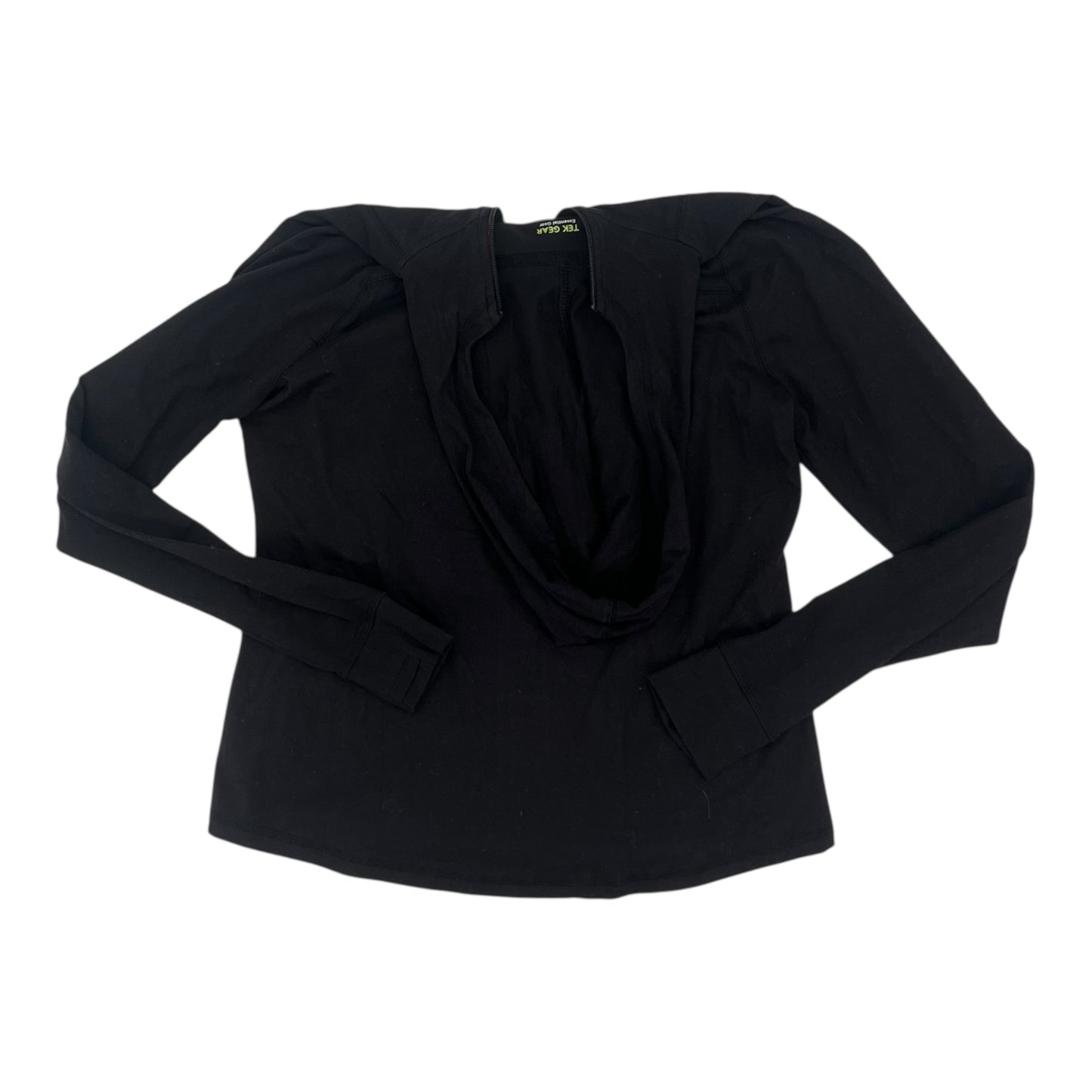 Athletic Jacket By Tek Gear In Black, Size:L