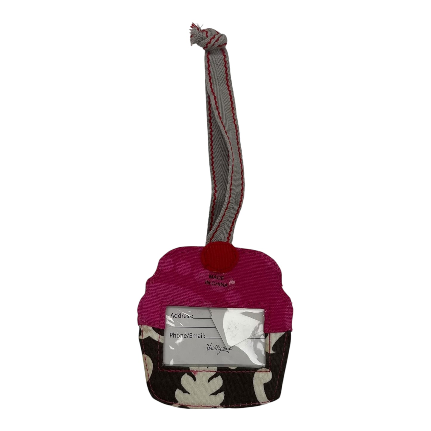 Luggage Id Tag By Thirty One In Brown & Pink
