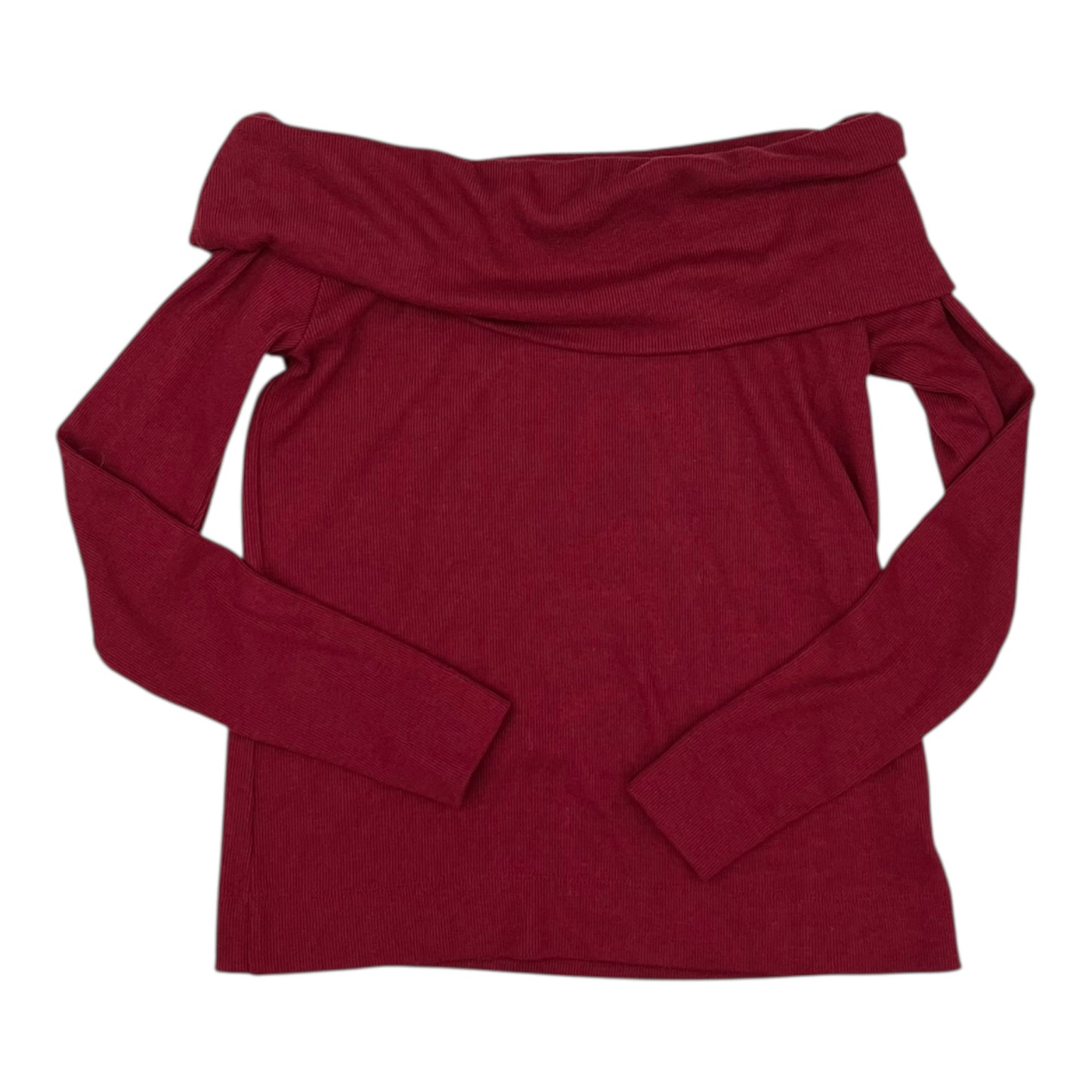 Top Ls By Loft In Maroon, Size:S