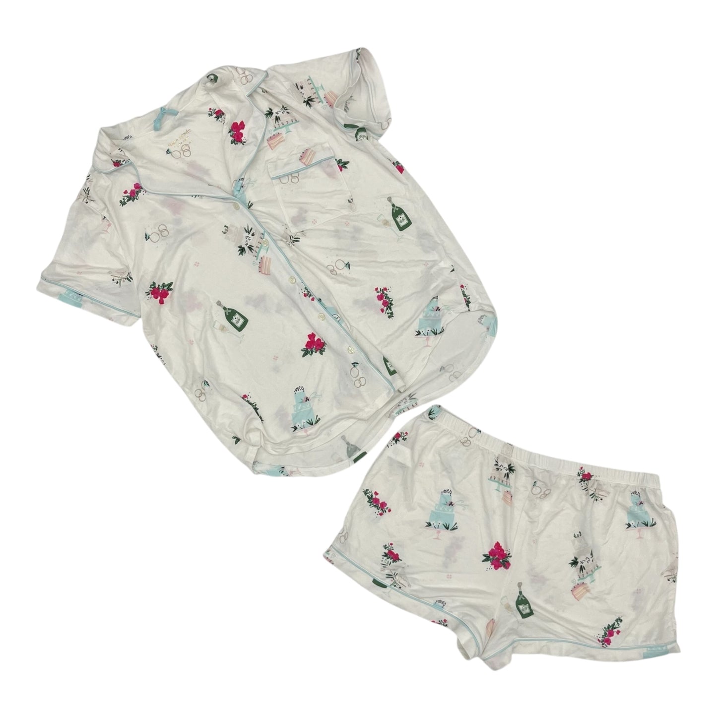Pajamas Designer By Kate Spade In Cream, Size:L