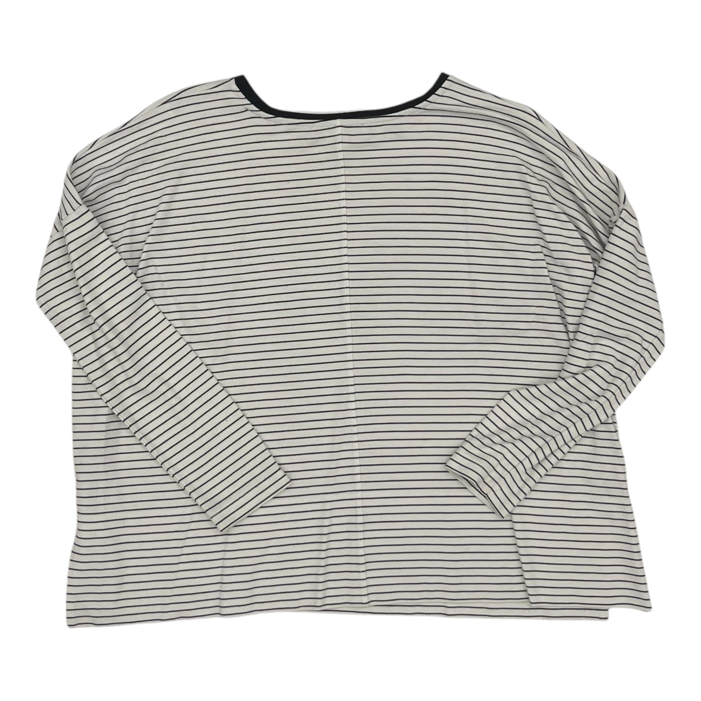 Top Ls Basic By Loft In Black & Cream, Size:M
