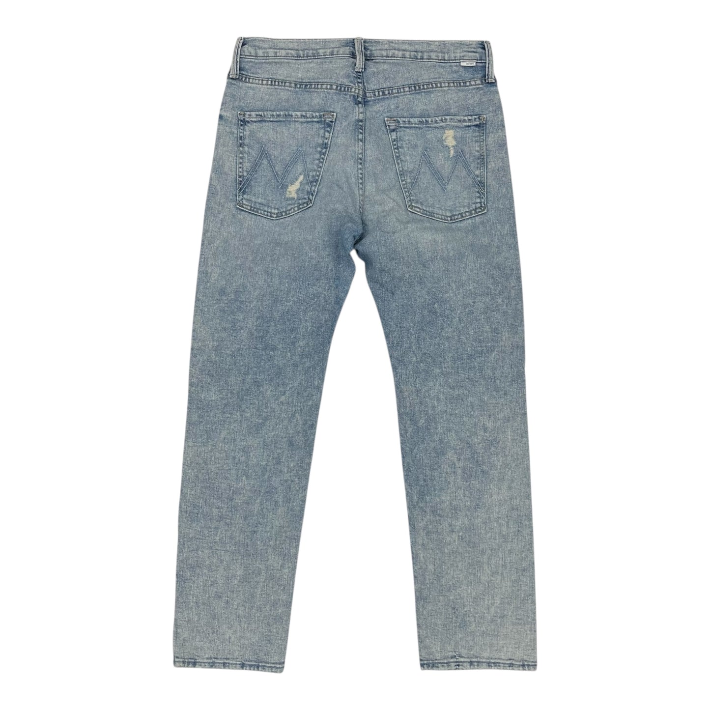 Jeans Straight By Mother In Blue Denim, Size:10