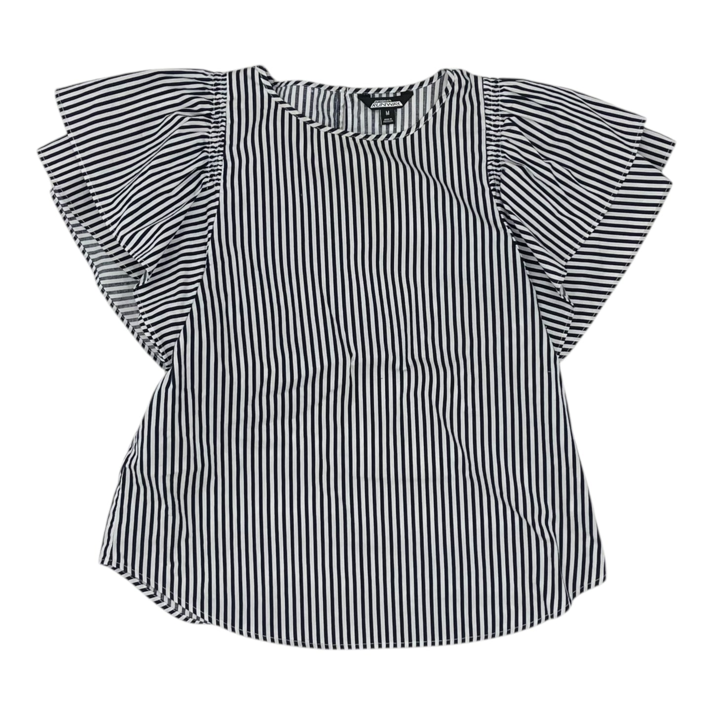 Top Ss By Clothes Mentor In Striped Pattern, Size:M