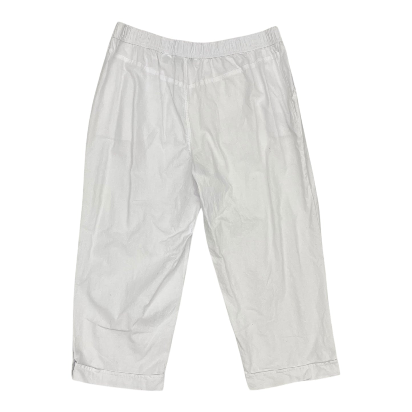 Pants Cropped By Clothes Mentor In White, Size:L