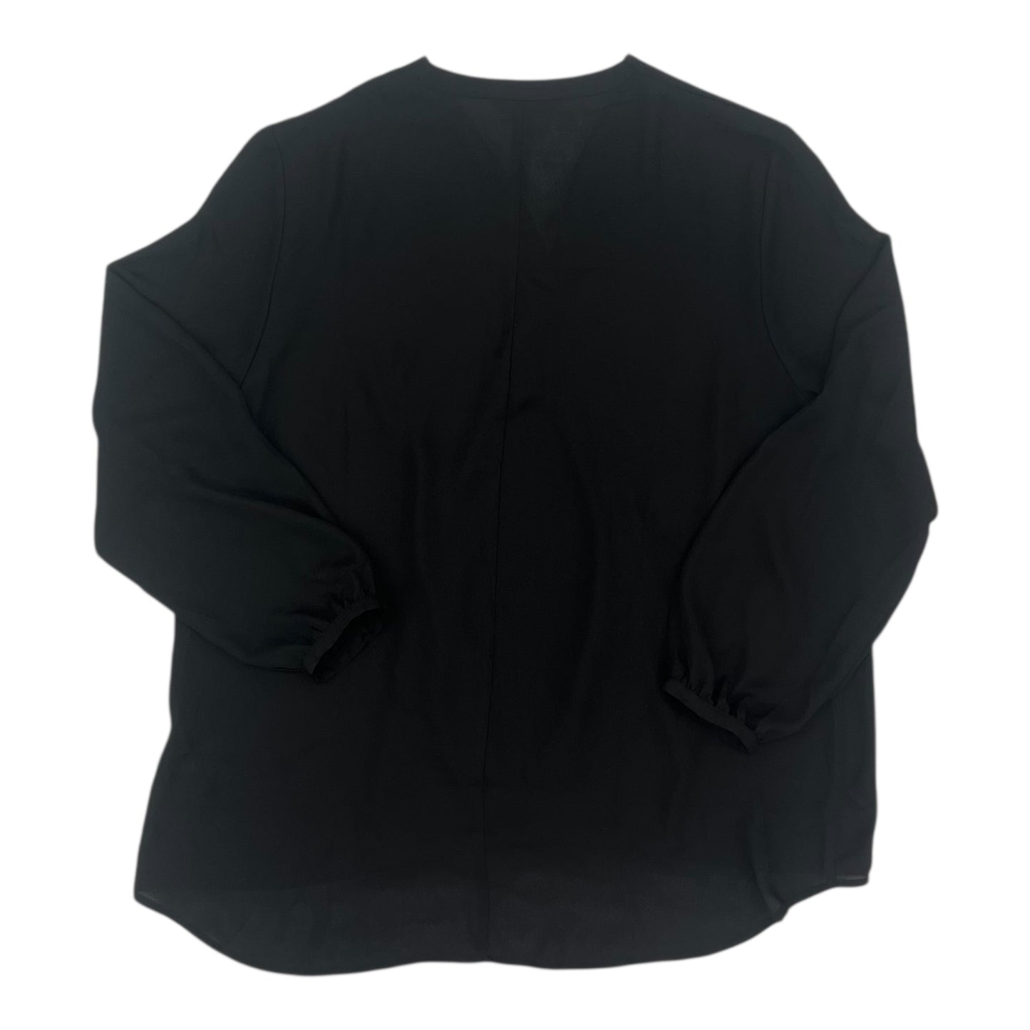 Blouse Ls By Banana Republic In Black, Size:Xl
