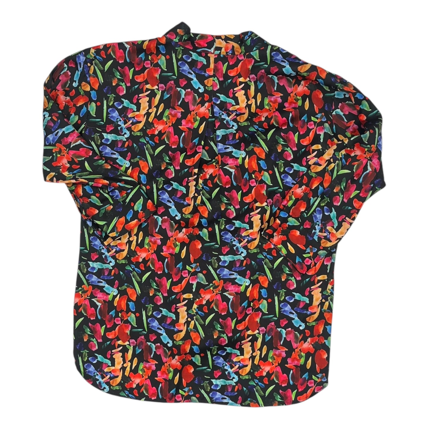 Blouse Ls By Clothes Mentor In Floral Print, Size:M