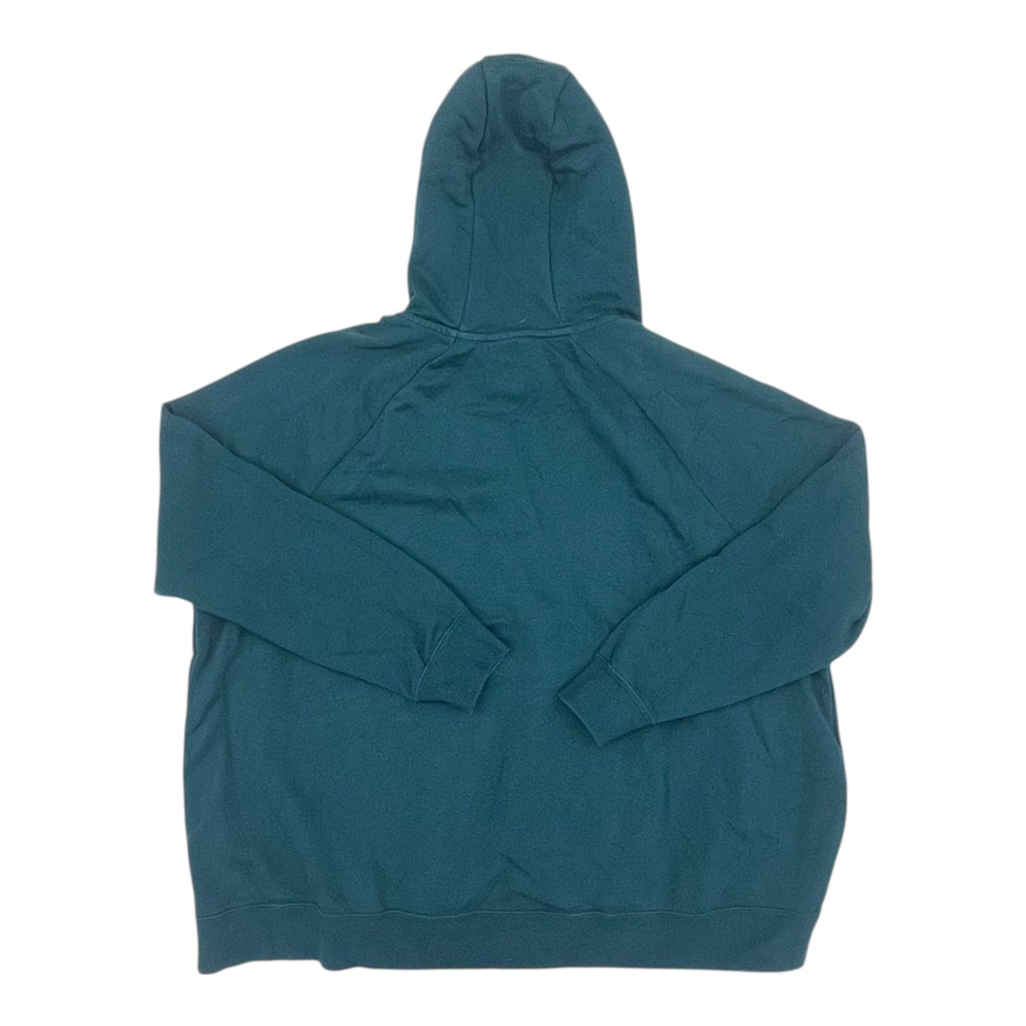 Athletic Sweatshirt Hoodie By Nike In Teal, Size:3X