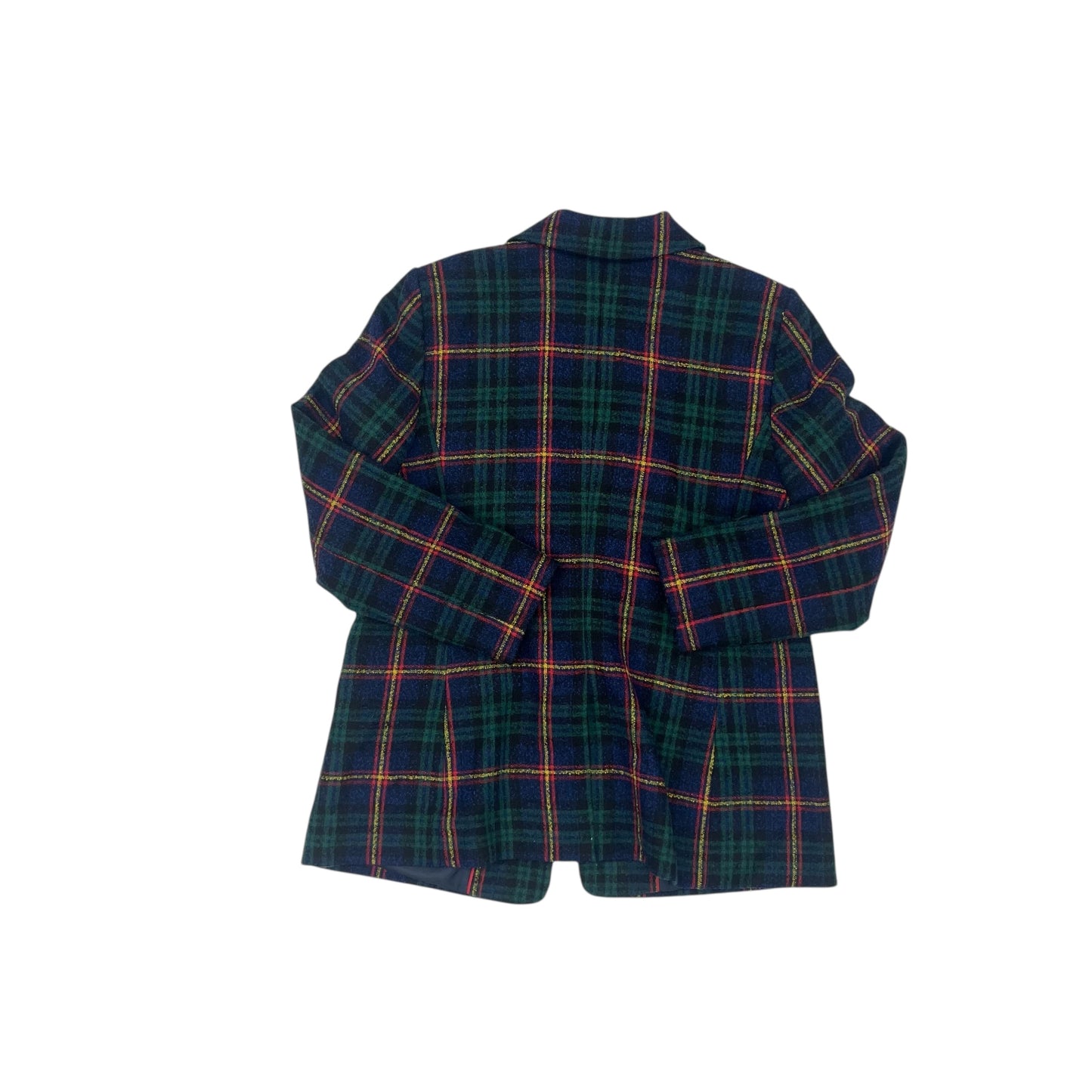 Blazer By Talbots In Plaid Pattern, Size:L