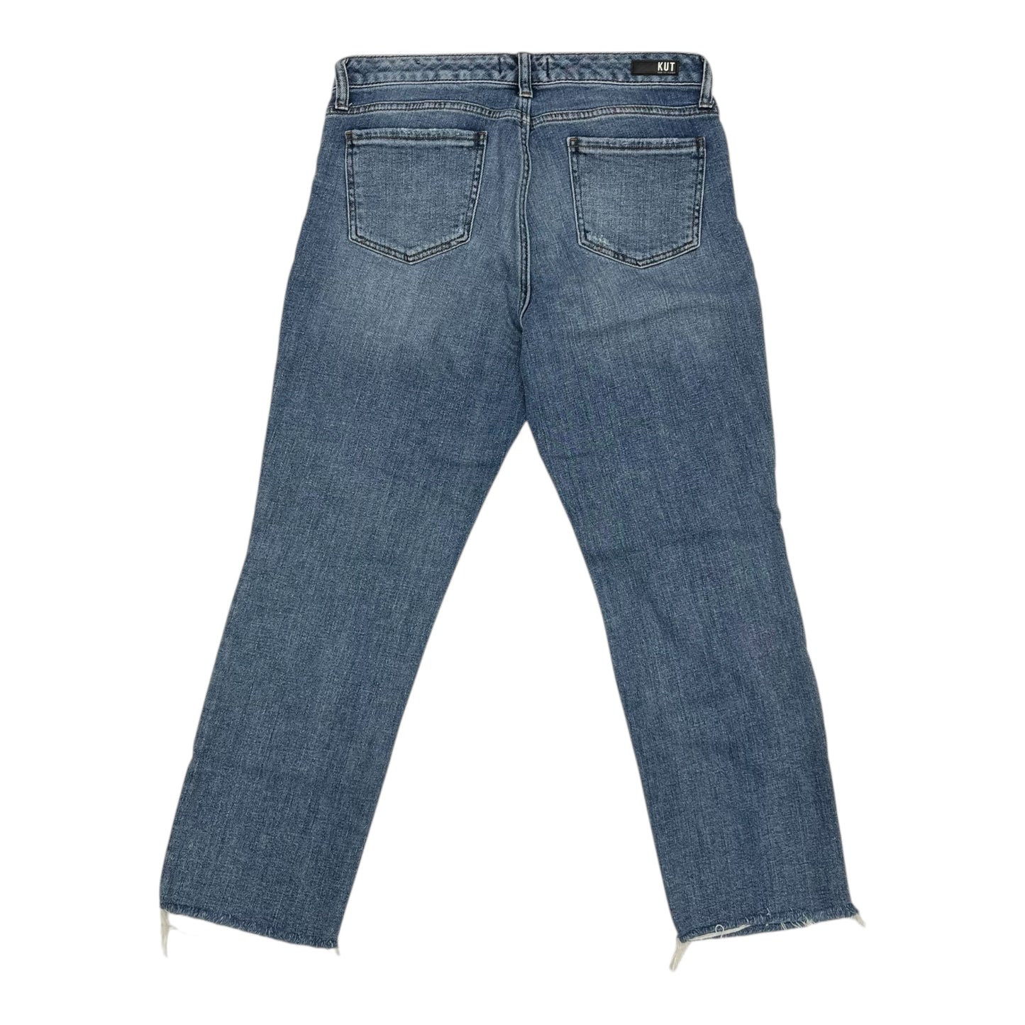 Jeans Straight By Kut In Blue Denim, Size:10