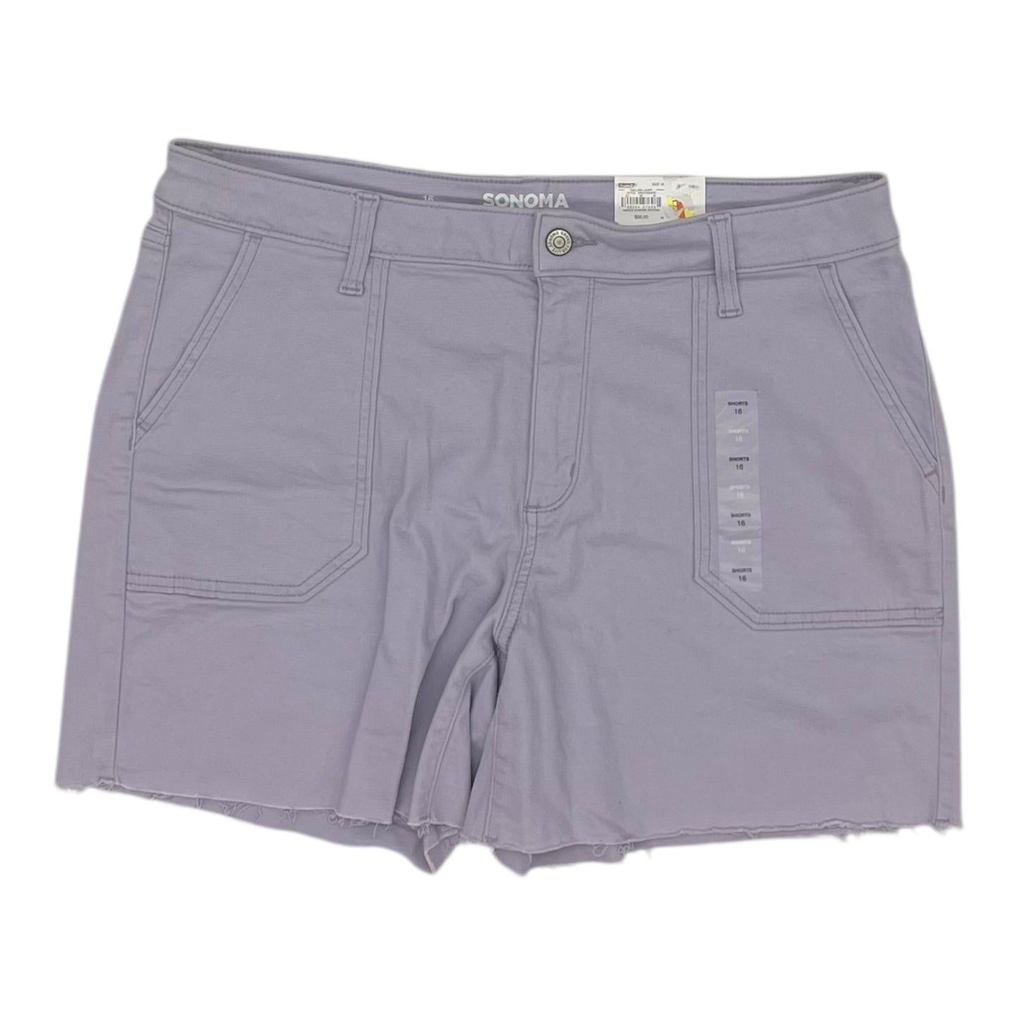 Shorts By Sonoma In Purple Denim, Size:16