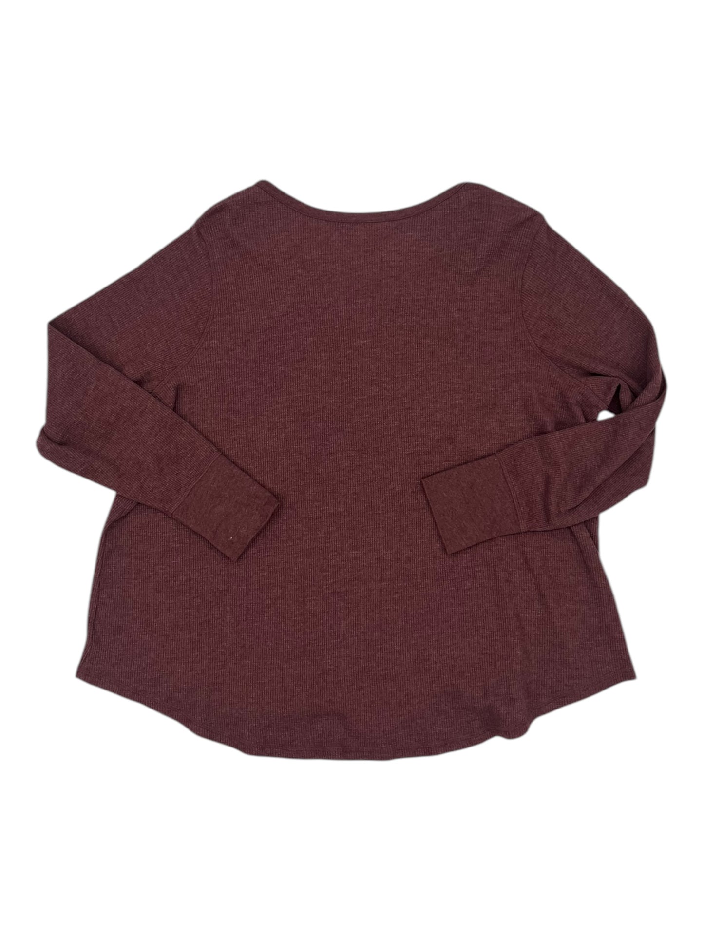 Top Ls Basic By Terra & Sky In Red, Size:2X