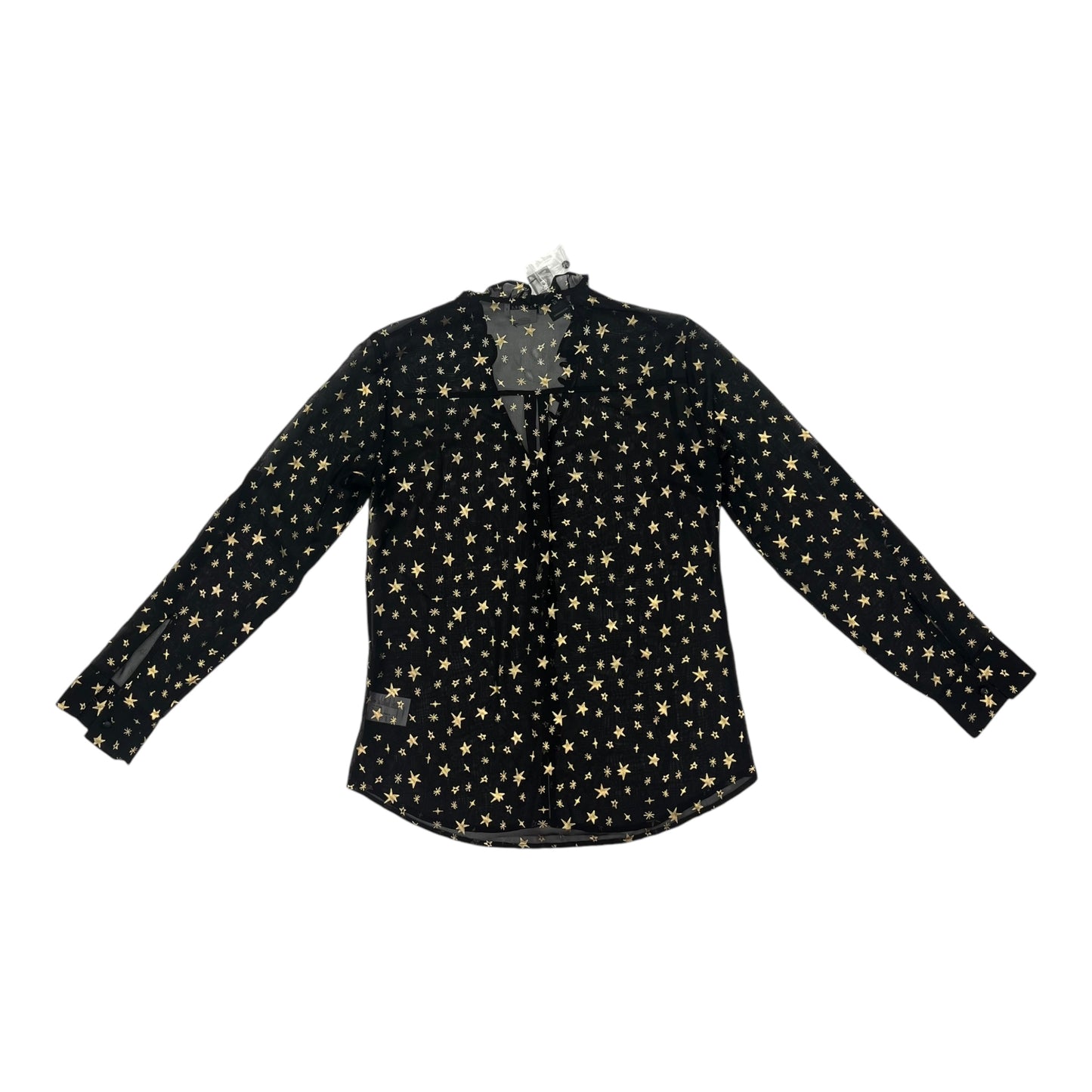 Blouse Ls By Express In Black, Size:S