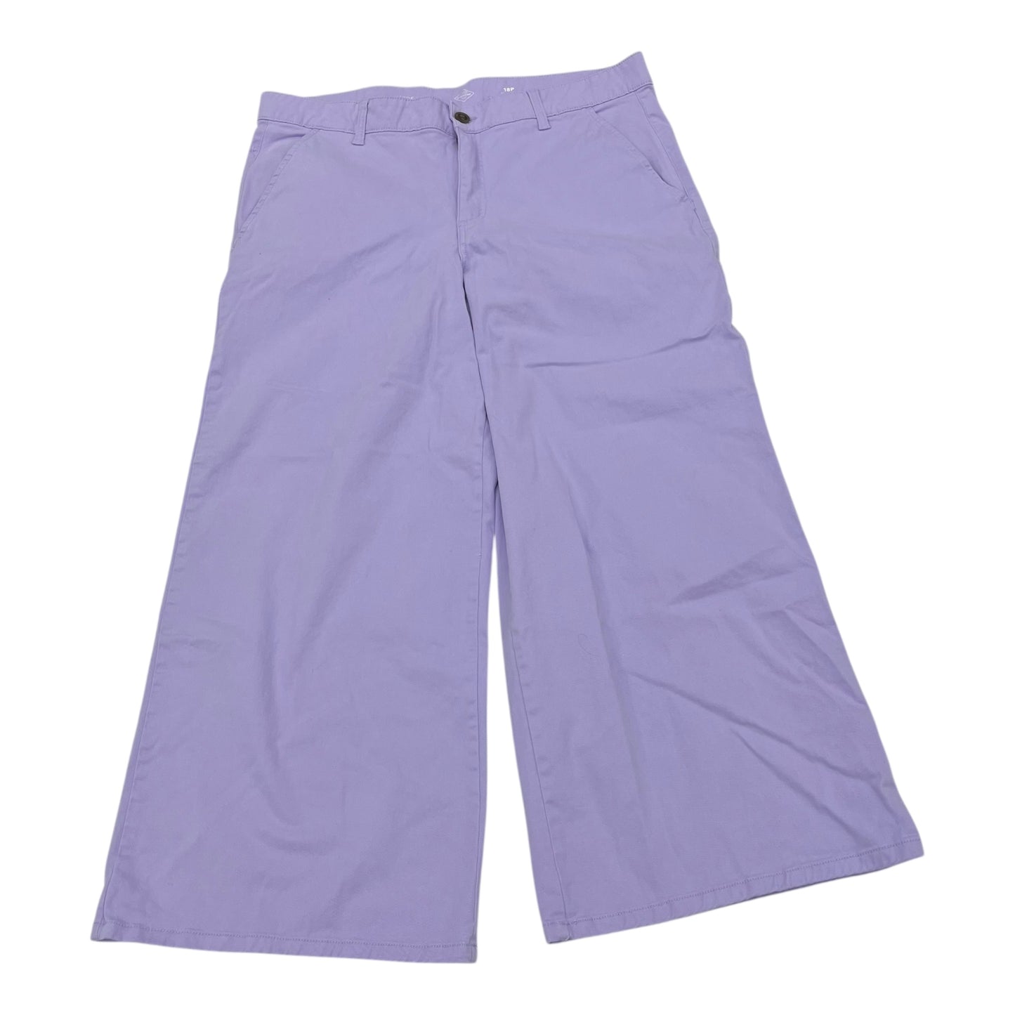 Pants Wide Leg By St Johns Bay In Purple, Size:18