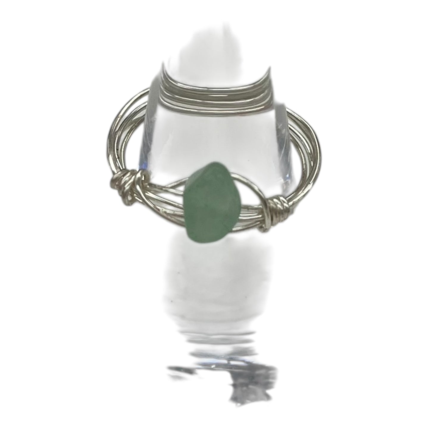 Ring Charm By Clothes Mentor In Green & Silver