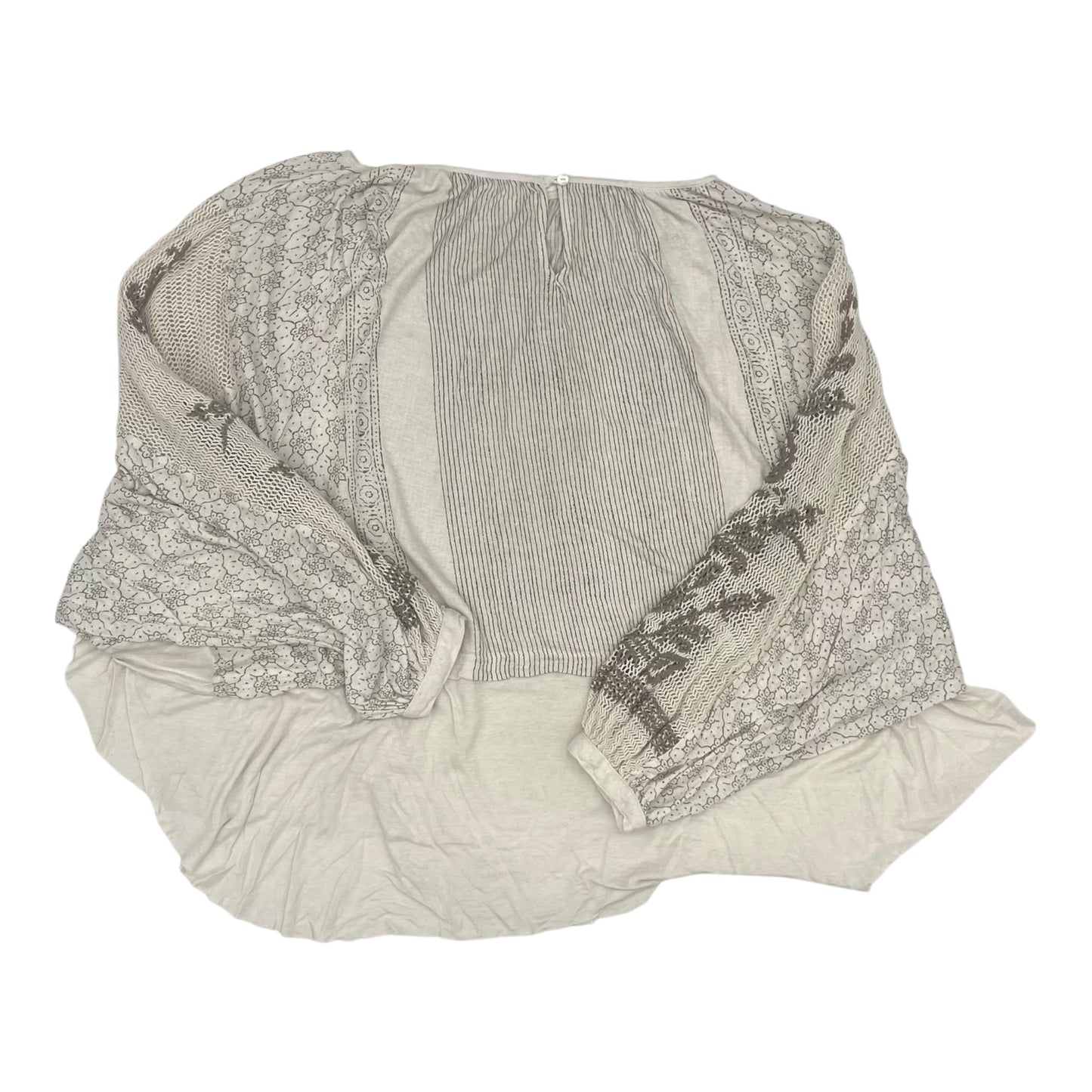 Blouse Ls By Free People In Tan, Size:M