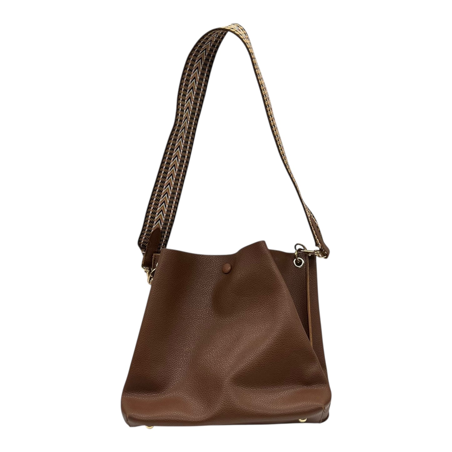 HANDBAG by CLOTHES MENTOR In BROWN, Size: LARGE
