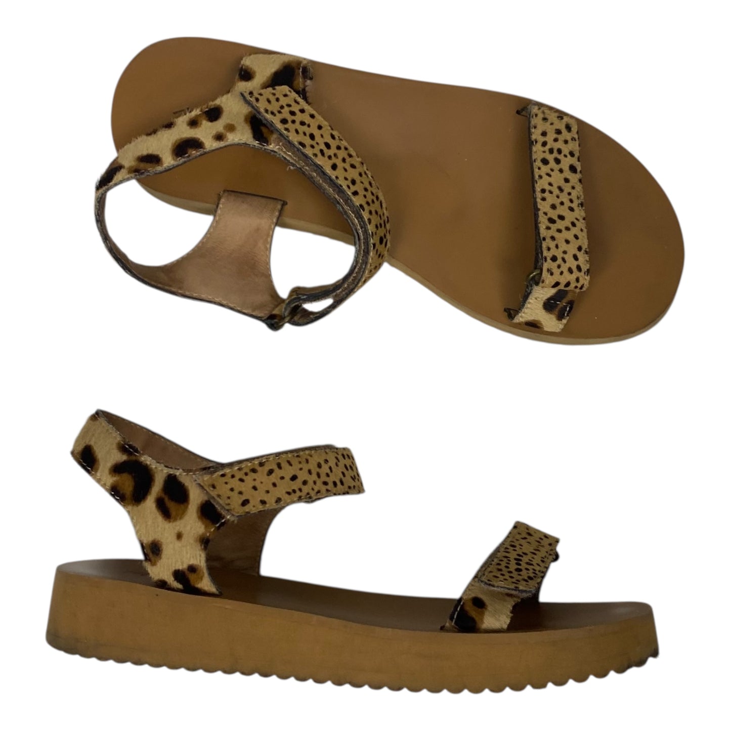 Sandals Flats By Madewell In Tan, Size:8.5