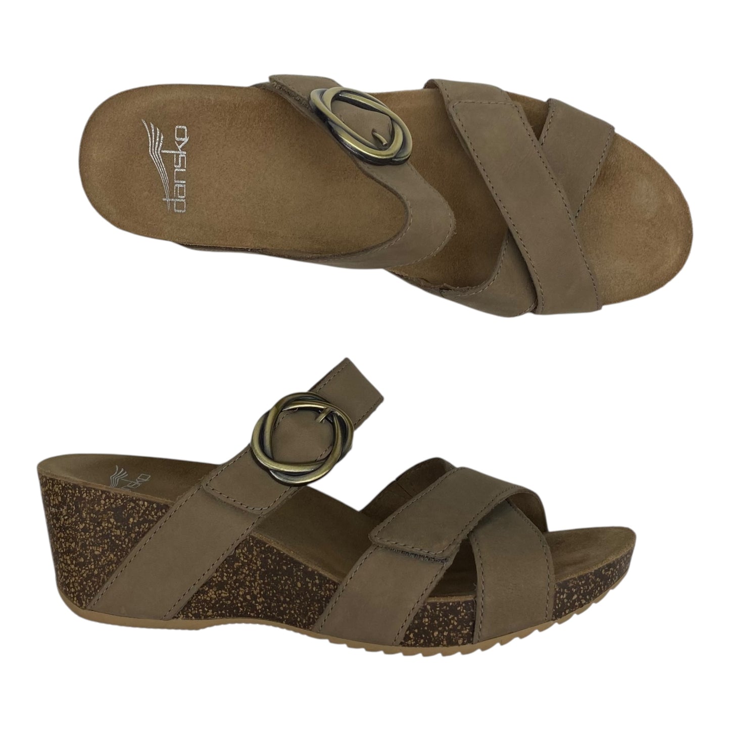 Sandals Heels Platform By Dansko In Brown, Size:8.5
