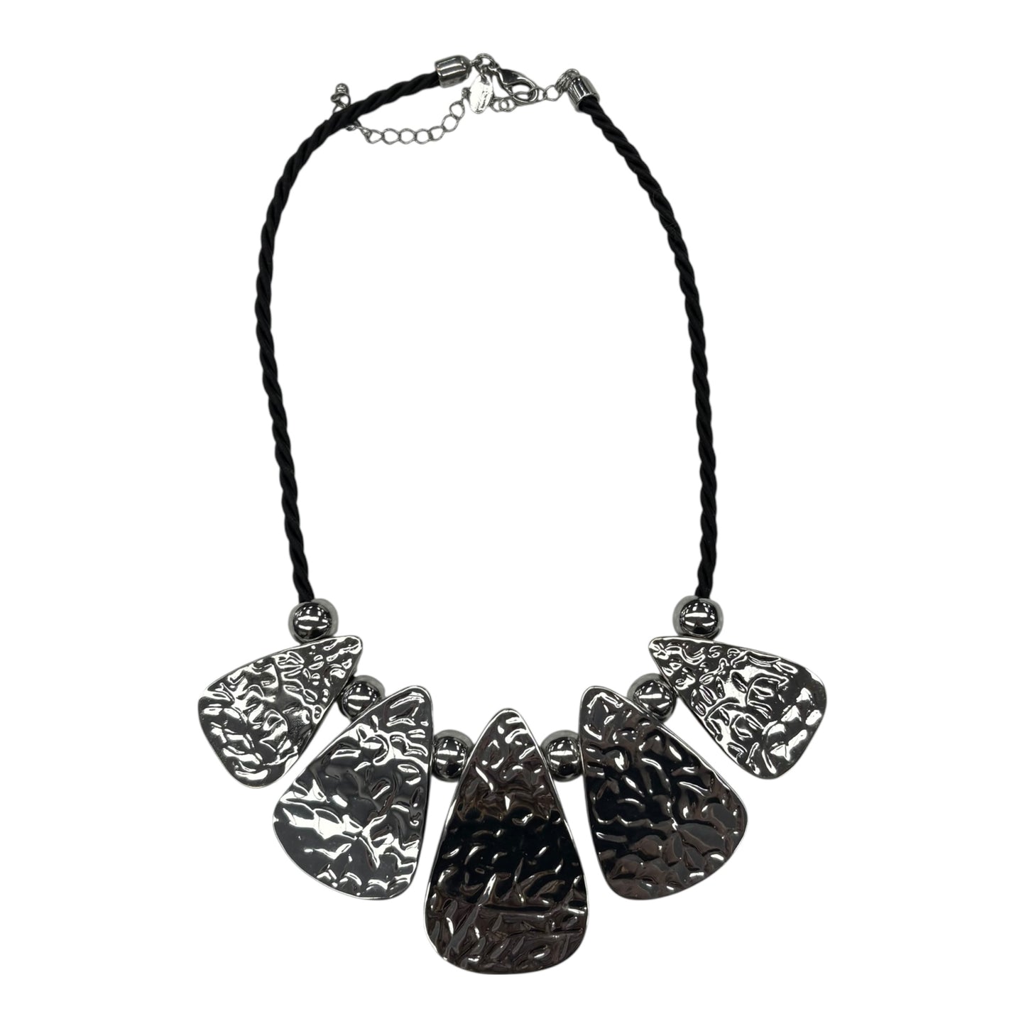 NECKLACE STATEMENT by LIA SOPHIA In BLACK & SILVER