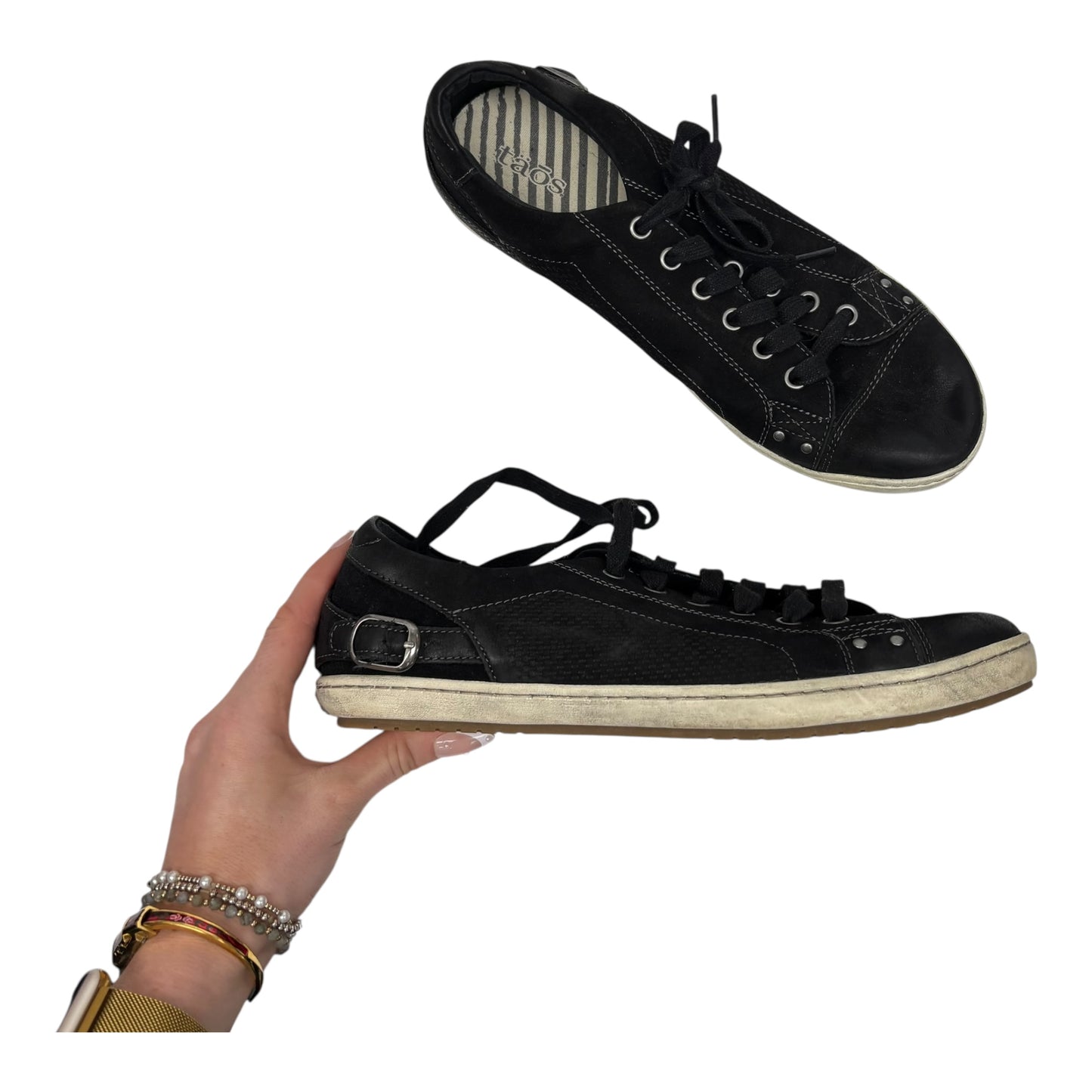 Shoes Sneakers By Taos In Black, Size:9.5