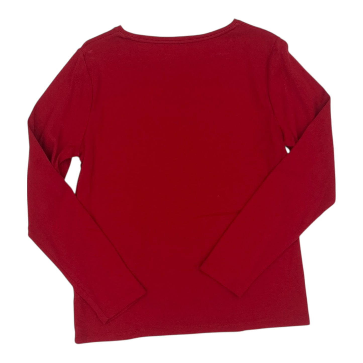Top Ls Basic By Talbots In Red, Size:L