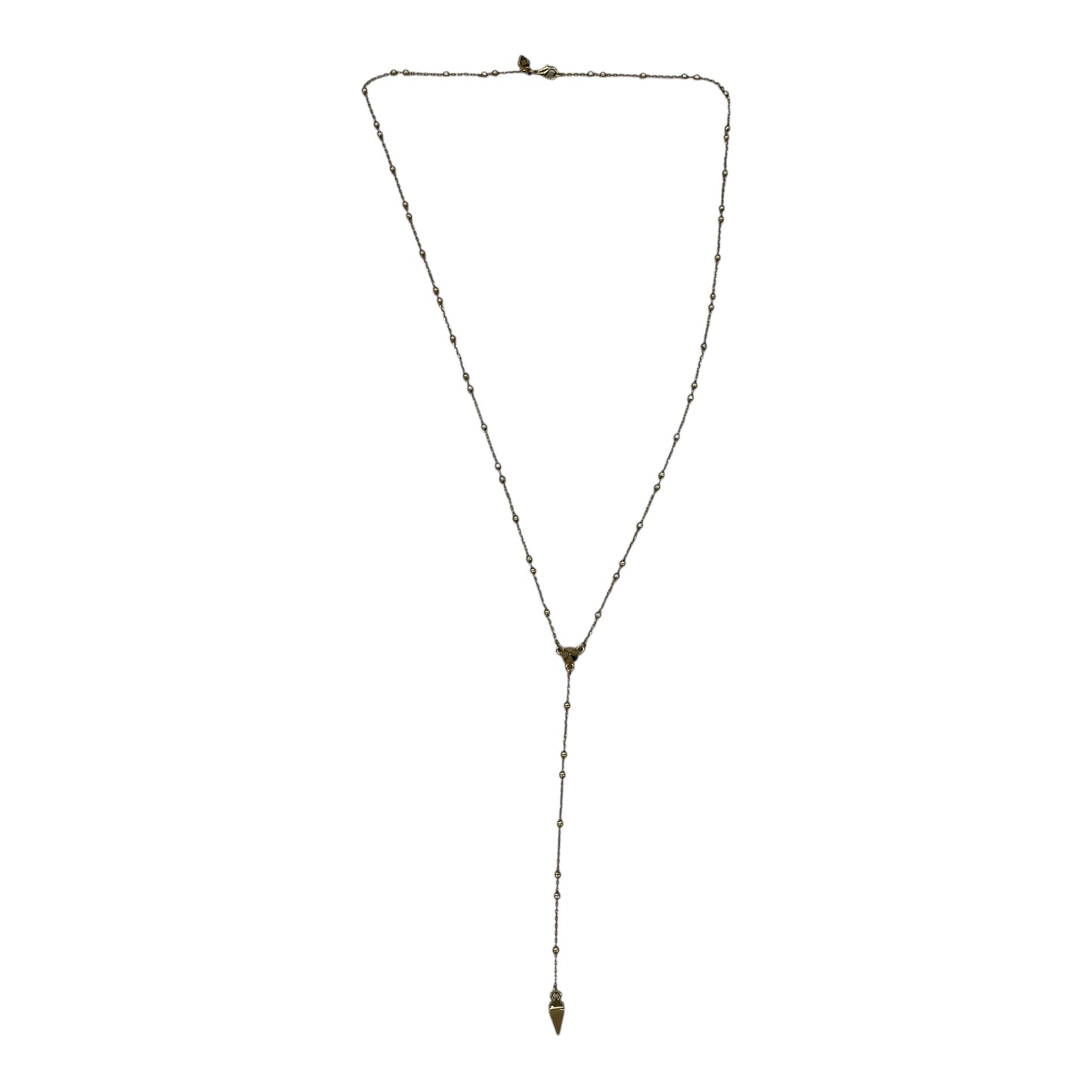 Necklace Lariat & Y-Drop By Clothes Mentor In Gold