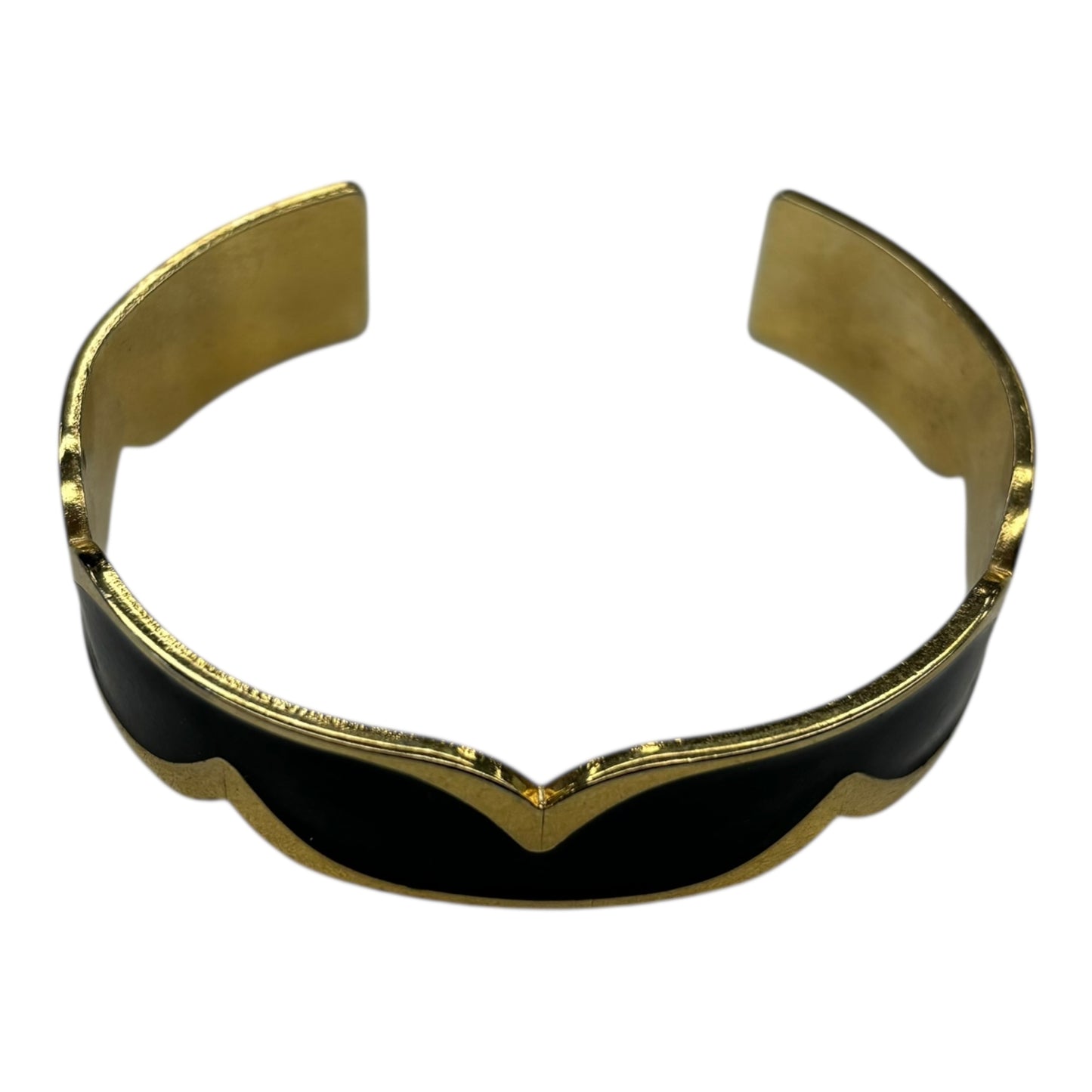 Bracelet Bangle By Clothes Mentor In Black & Gold