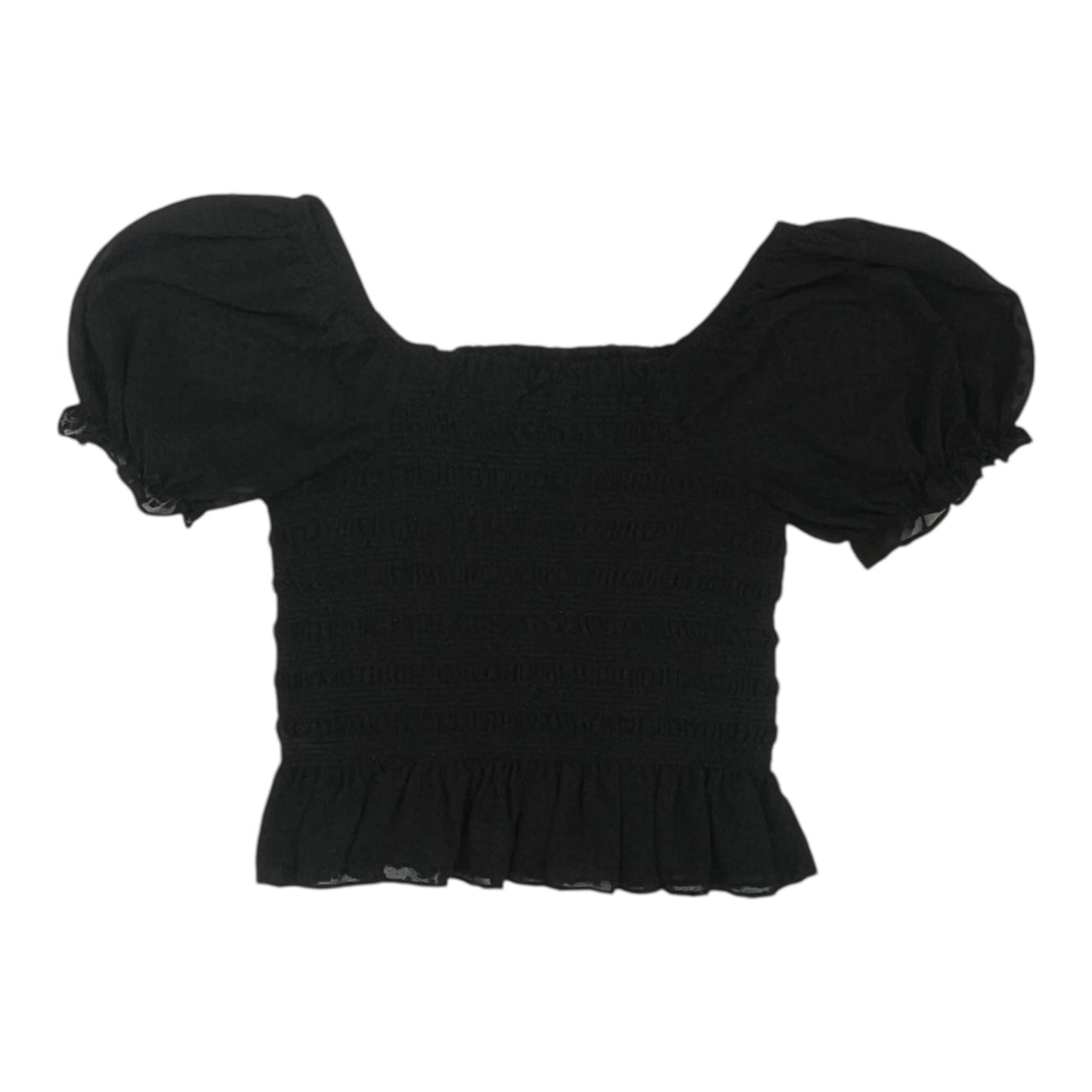 Blouse Ss By Express In Black, Size:L