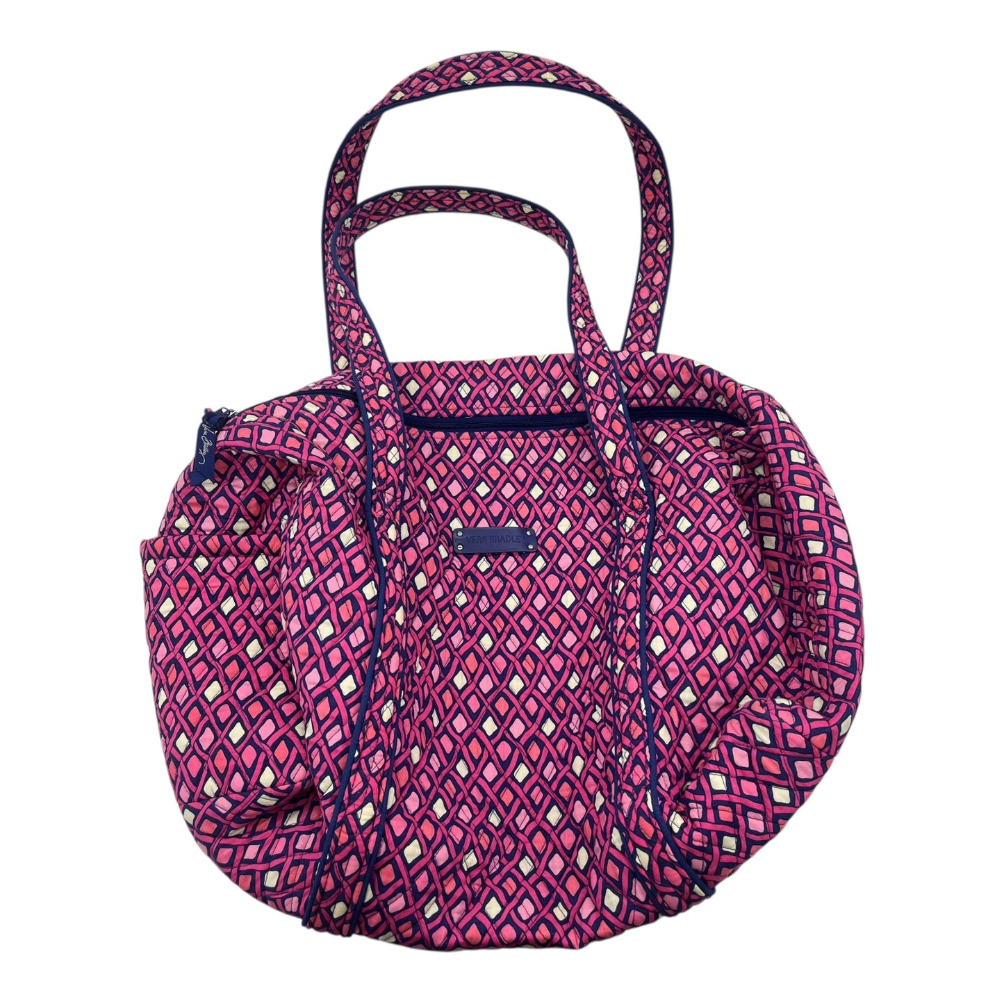 DUFFLE AND WEEKENDER by VERA BRADLEY In BLUE & PINK, Size: MEDIUM