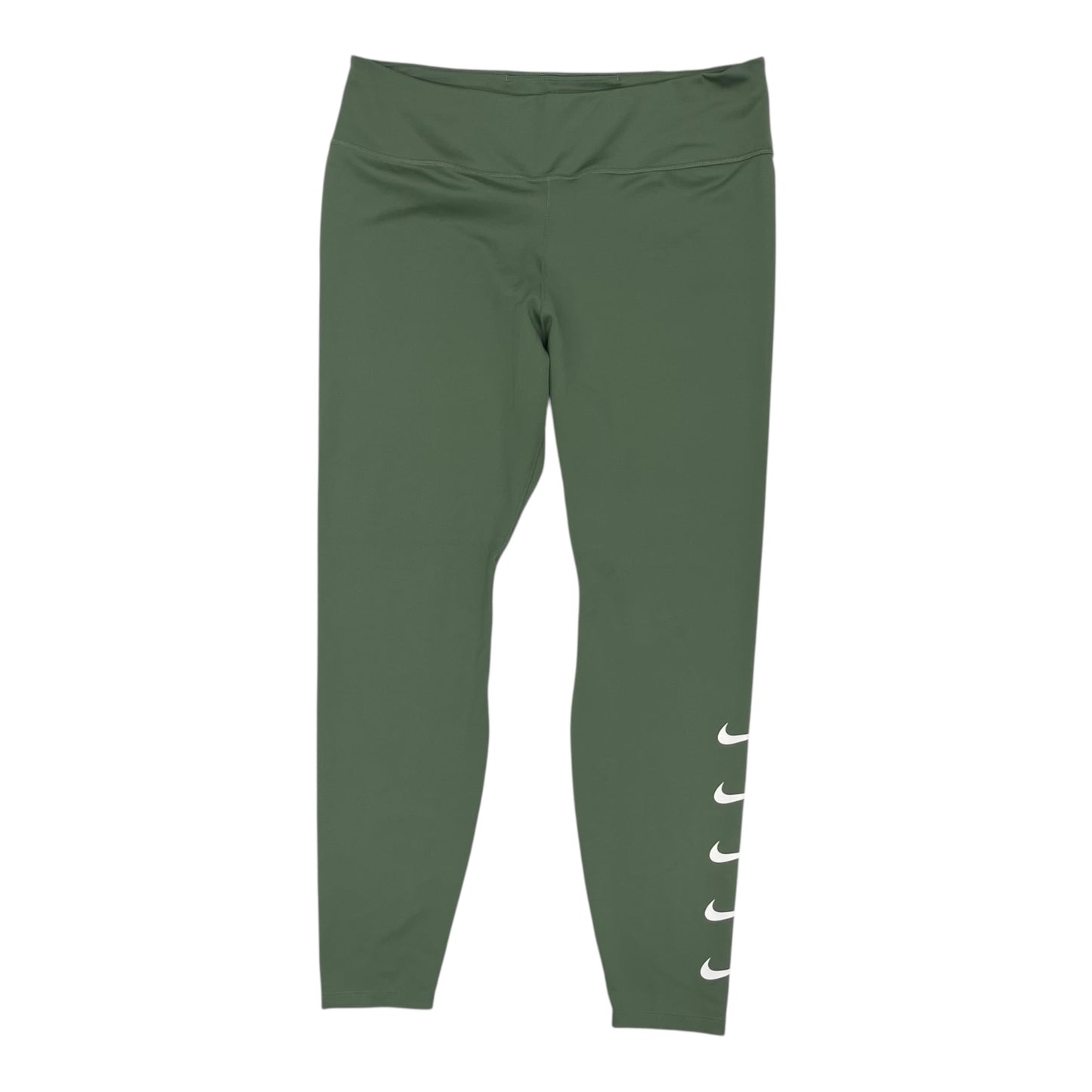 Athletic Leggings By Nike Apparel In Green, Size:Xxxl
