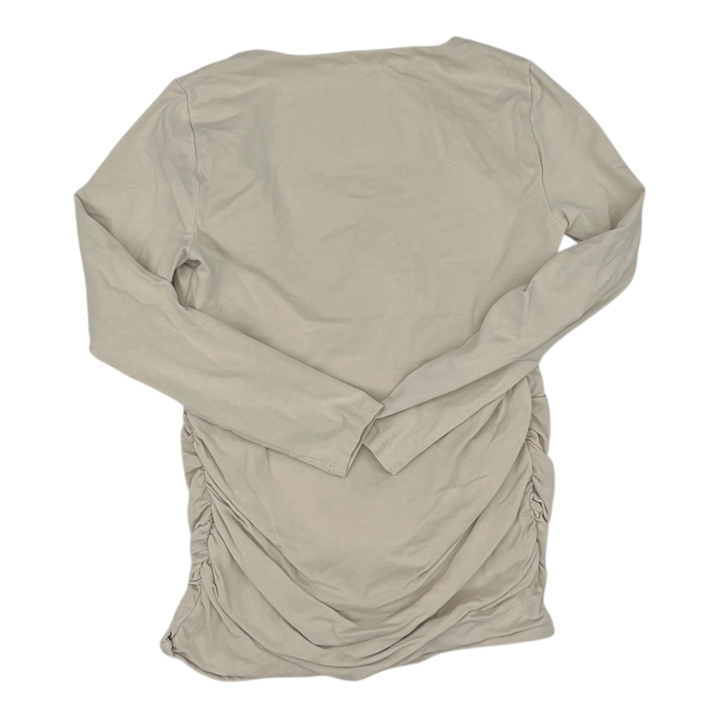 Mat Top Ls By Abercrombie And Fitch In Tan, Size:S