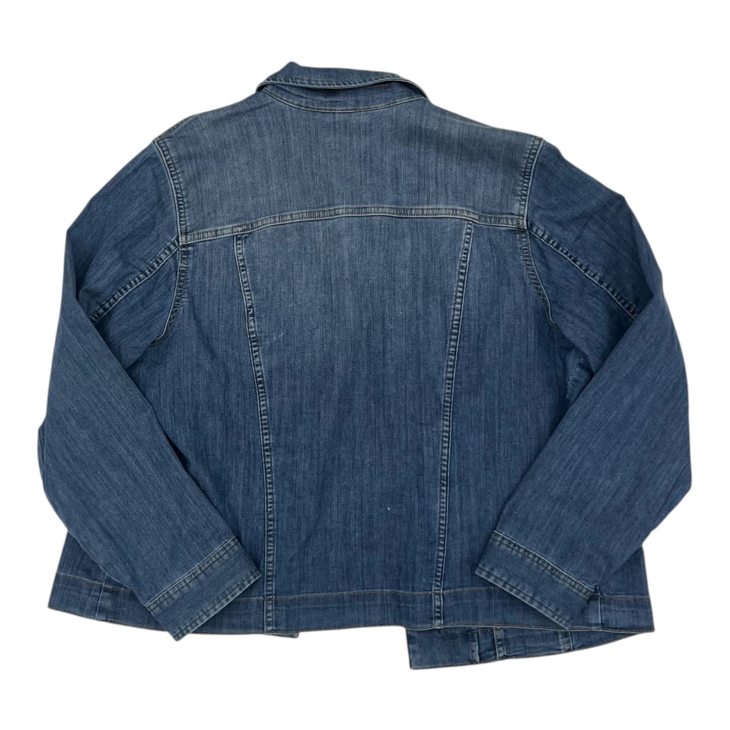 Jacket Denim By Croft And Barrow In Blue Denim, Size:Xl