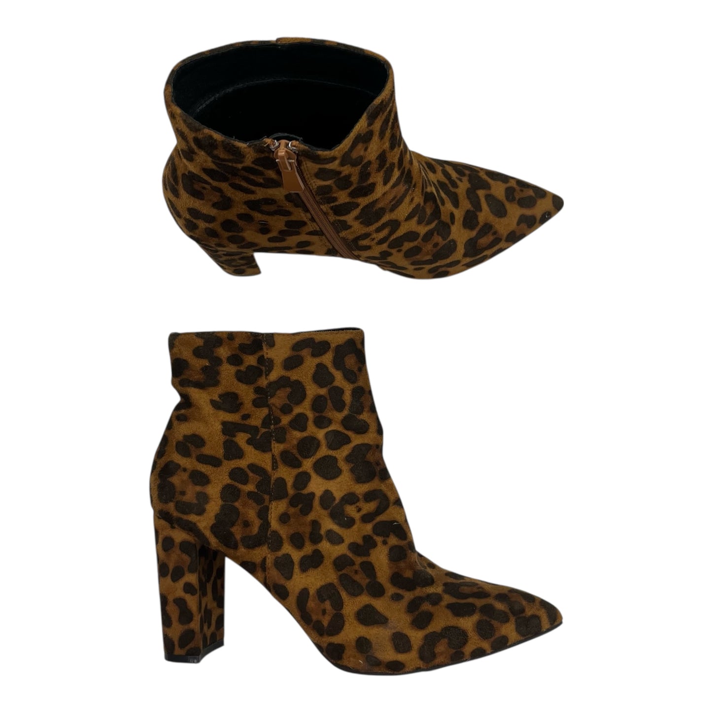 Boots Ankle Heels By Dream Pairs In Animal Print, Size:8